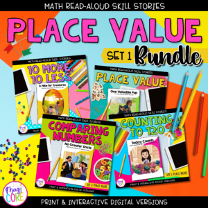 Interactive Math Stories- Place Value 10 More Less Count 120 Compare 1st Grade