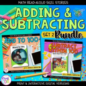 Interactive Math Stories - Adding Within 100 & Subtracting Within 100 1st Grade
