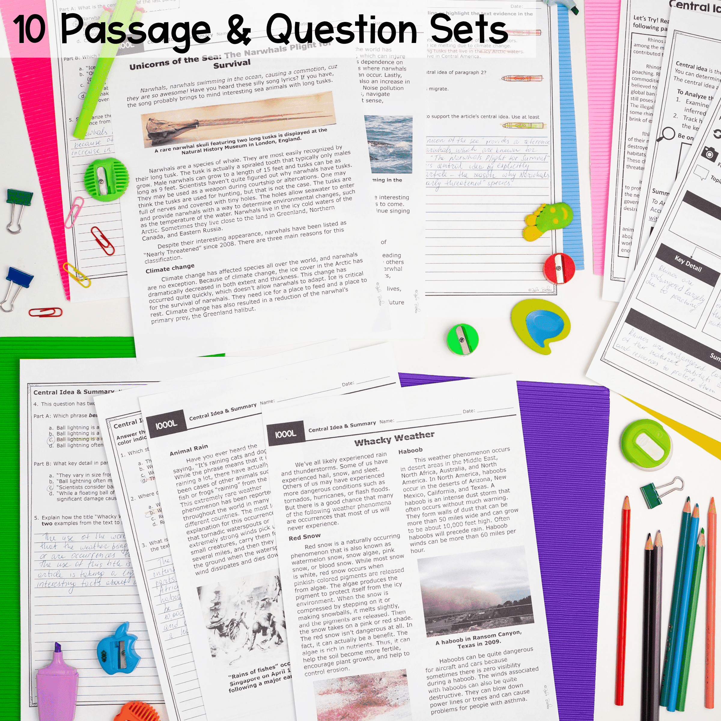 Central Idea - RI.7.2 | RI.8.2 Lexile Reading Comprehension Passages - Image 2