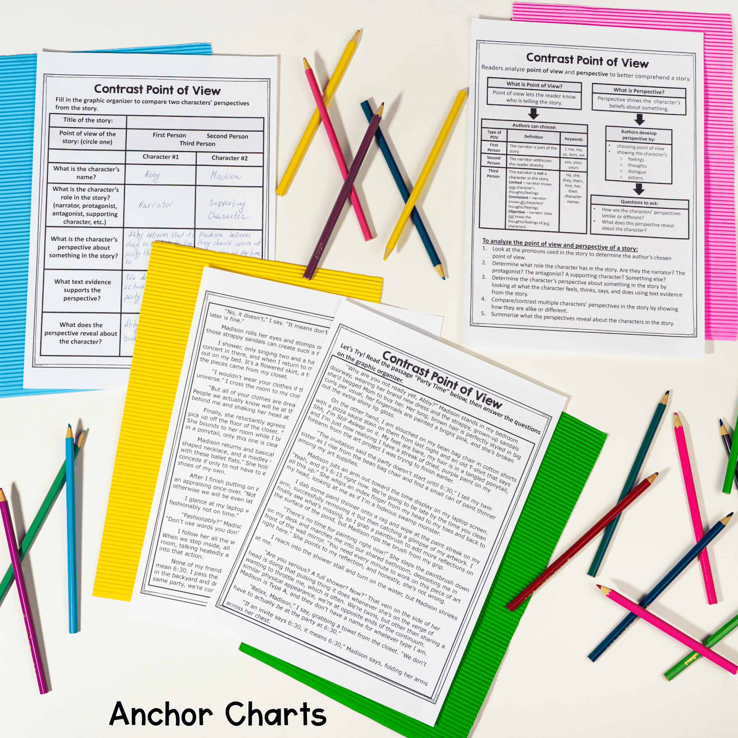 Develop & Contrast Point of View 7th Grade Reading Comprehension Passages RL.7.6 - Image 3
