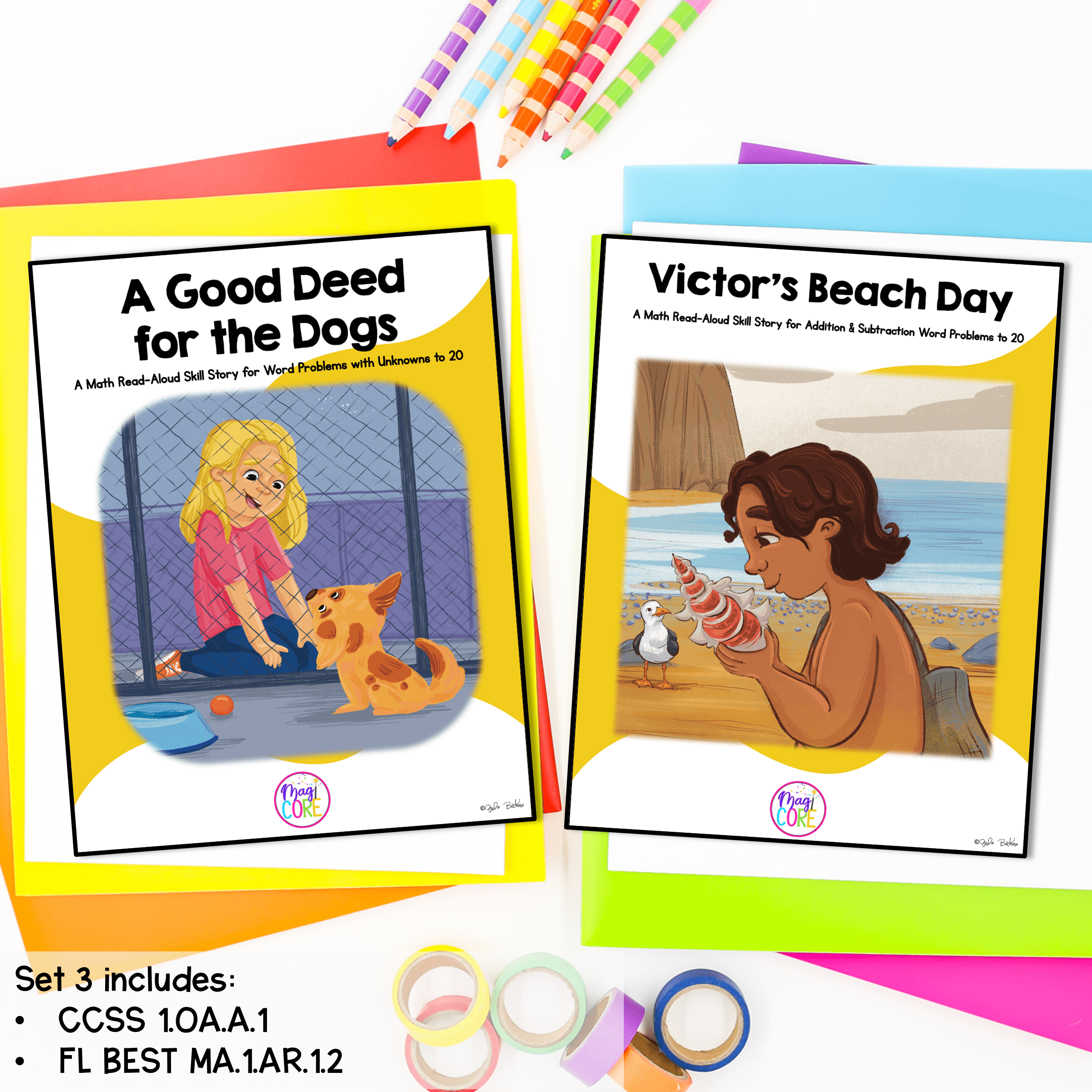 Interactive Math Stories - Addition & Subtraction Word Problems to 20 1st Grade - Image 3