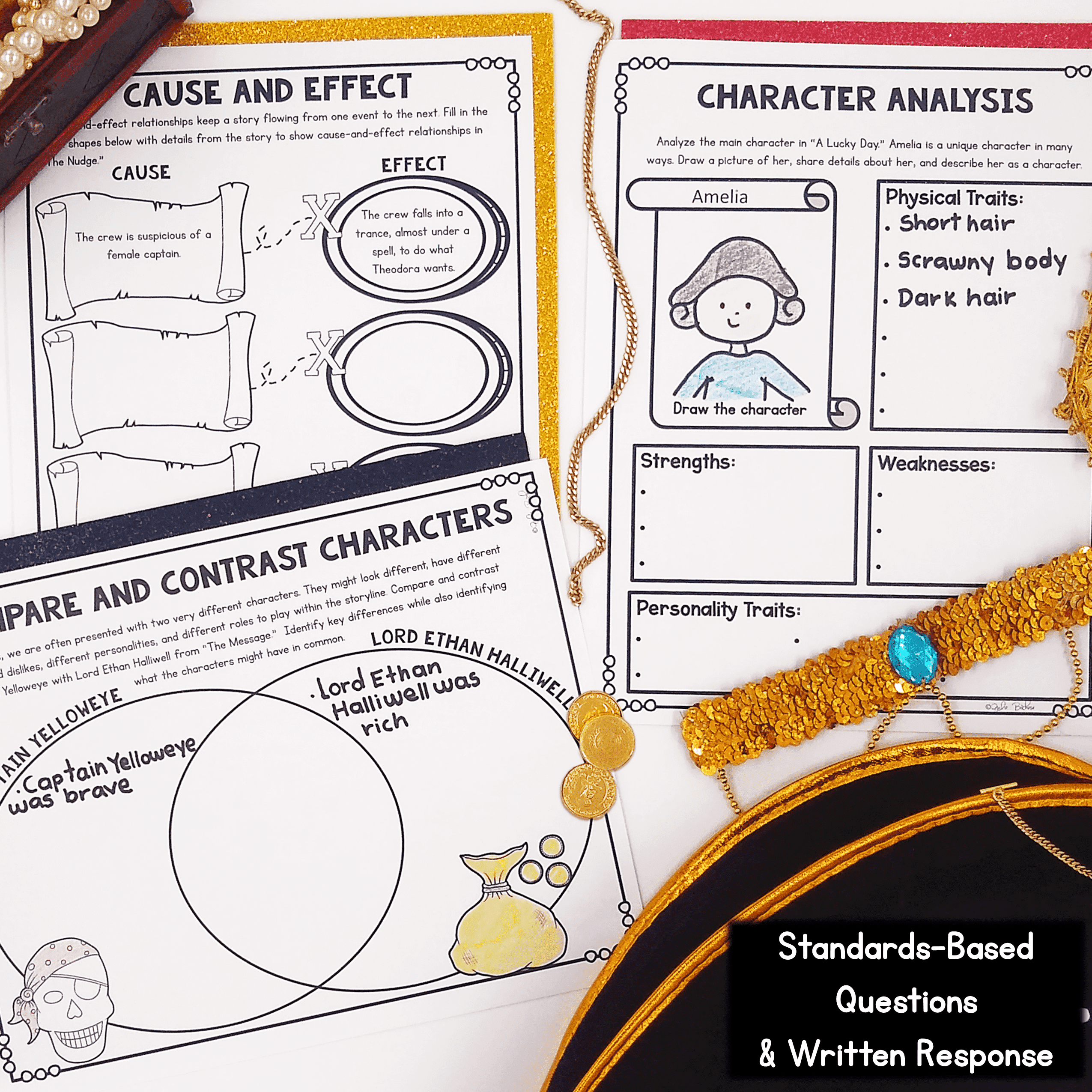 Pirate Differentiated Reading Comprehension Passages Questions Lexile Leveled - Image 4