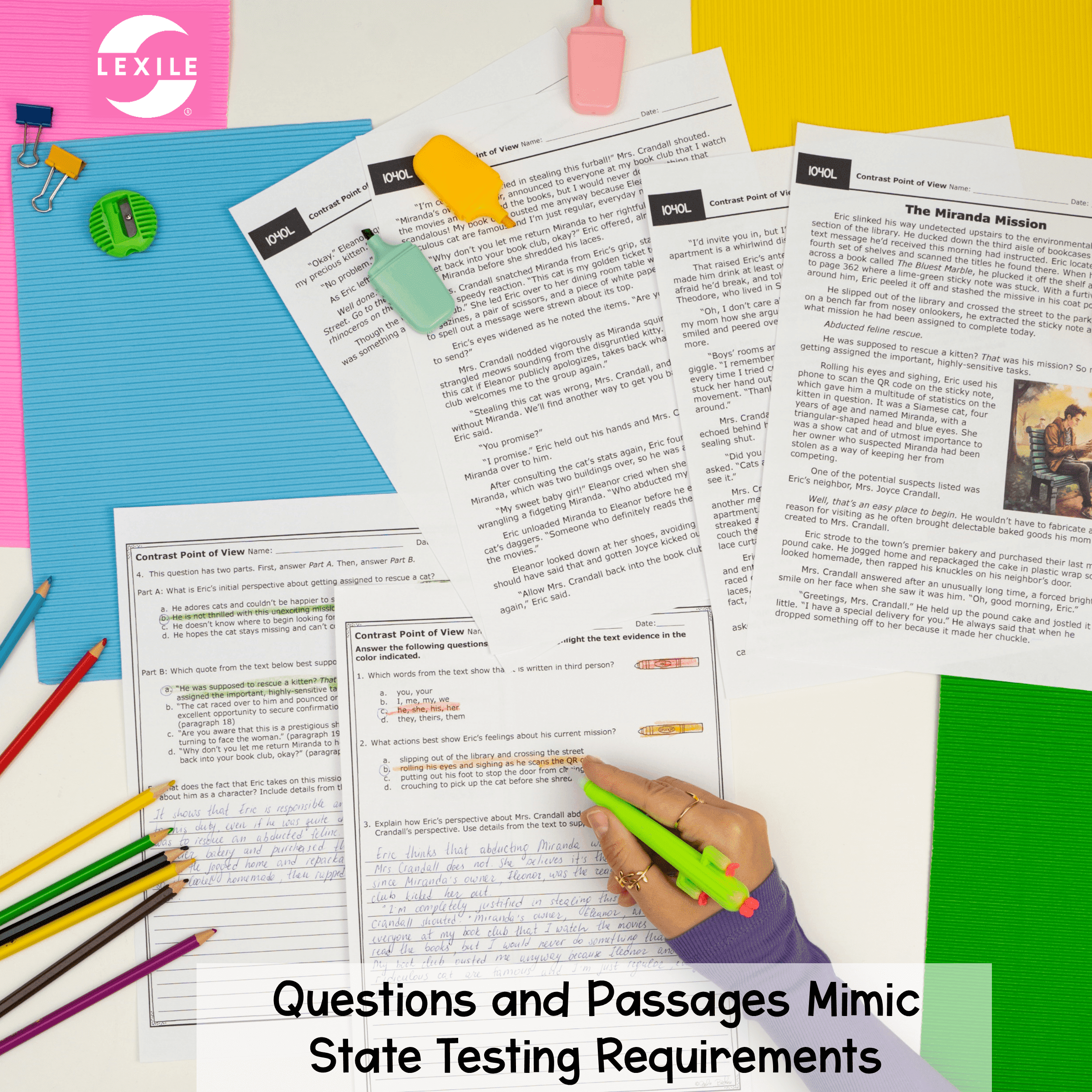 Develop & Contrast Point of View 7th Grade Reading Comprehension Passages RL.7.6 - Image 4