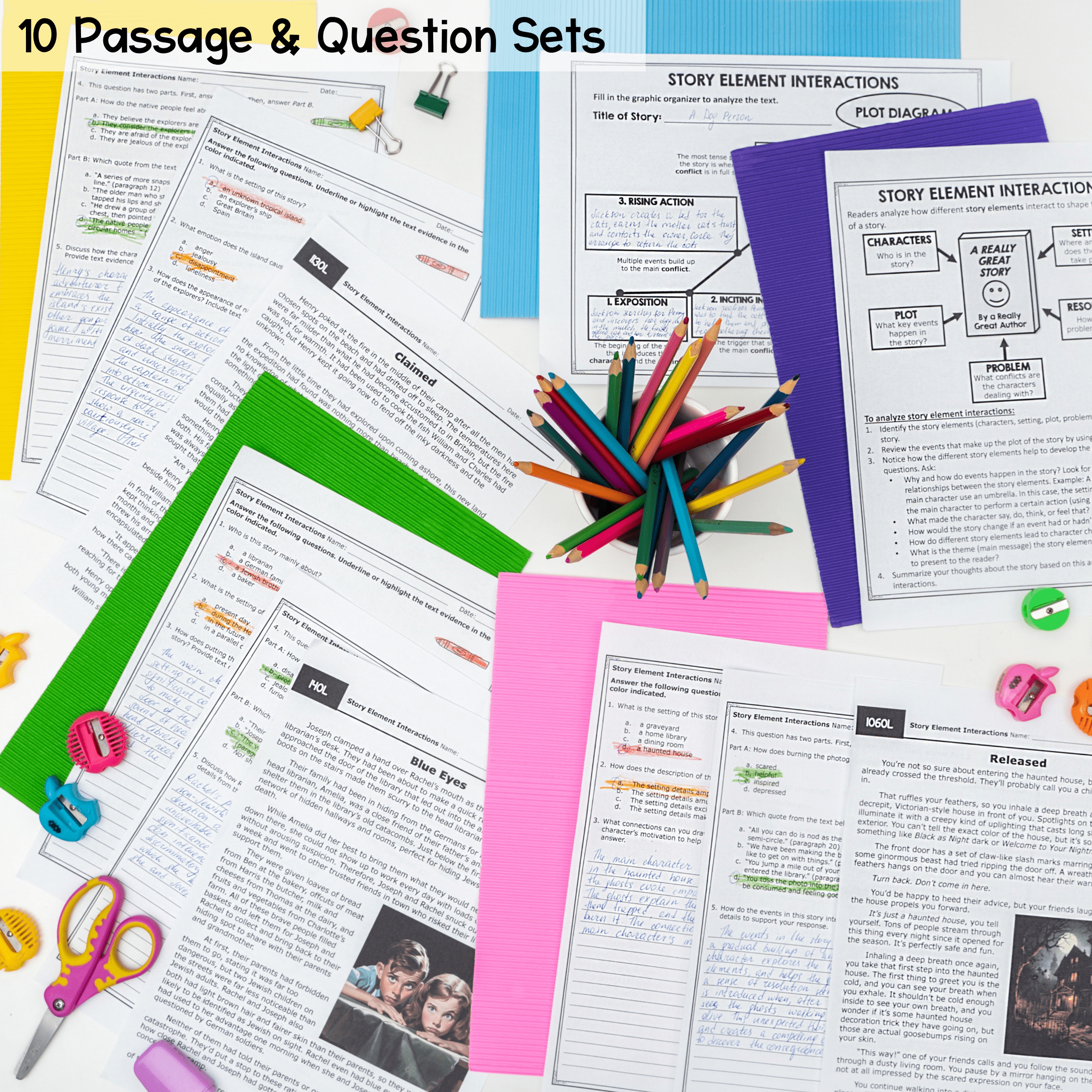 Story Element Interactions - 7th Grade Reading Comprehension Passages RL.7.3 - Image 2