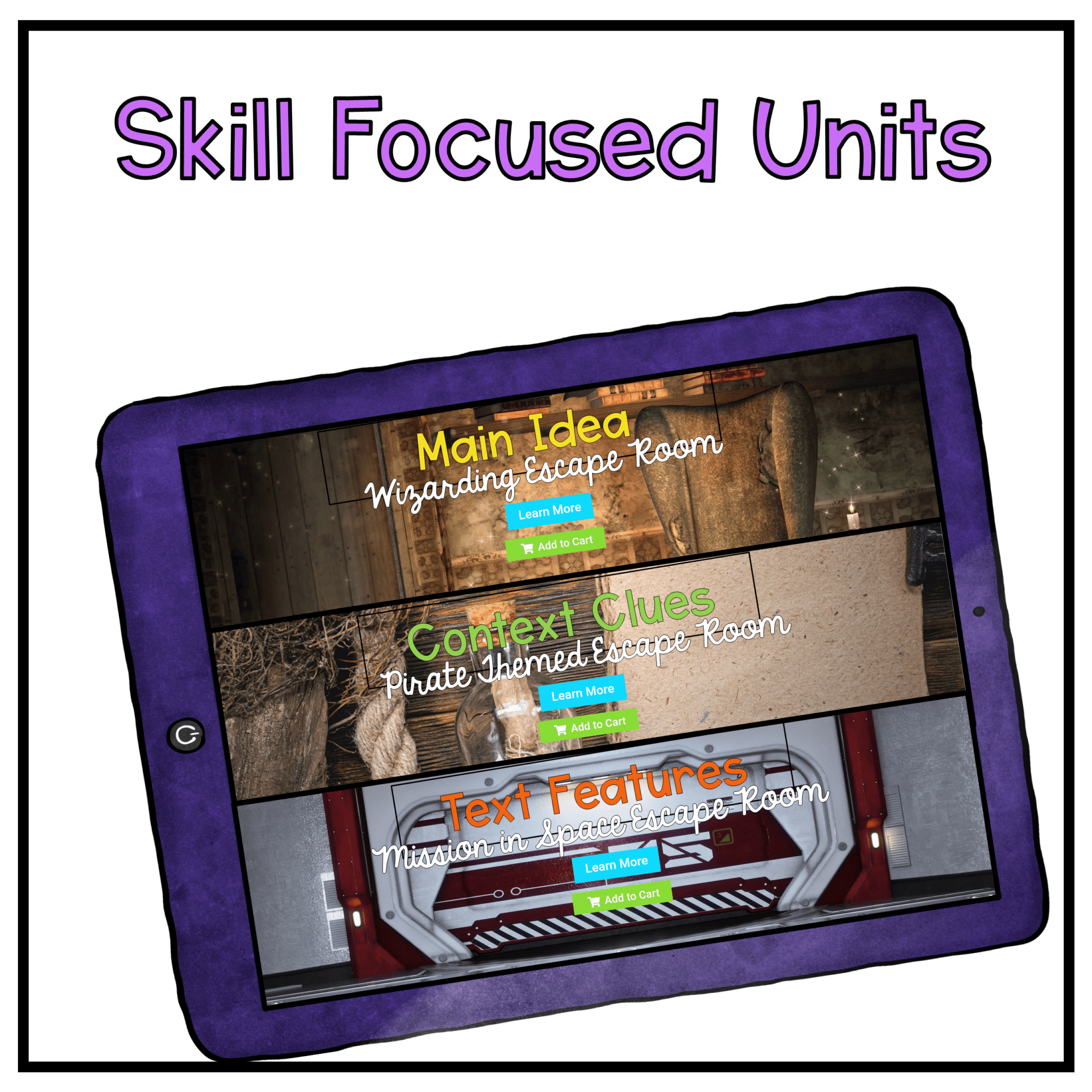 Reading Comprehension Escape Room Reading Skills Bundle 1st Grade Print Digital - Image 3