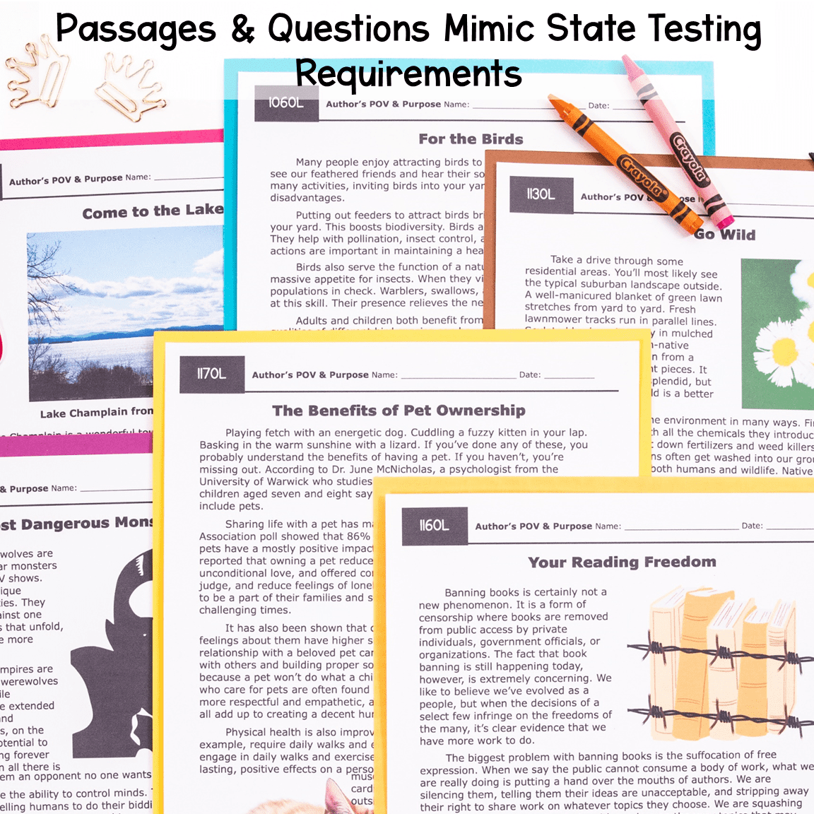 7th Grade Reading Comprehension Growing MEGA Bundle - Lexile Leveled Passages - Image 4