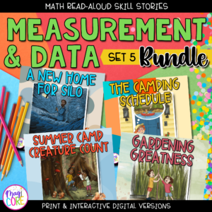 Interactive Math Stories - Measurement & Data Lengths Time Hour Half 1st Grade