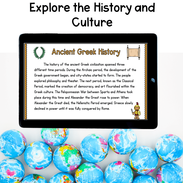 Virtual Field Trip to Ancient Greece Greek Gods Google Slides Digital Resource - Image 2