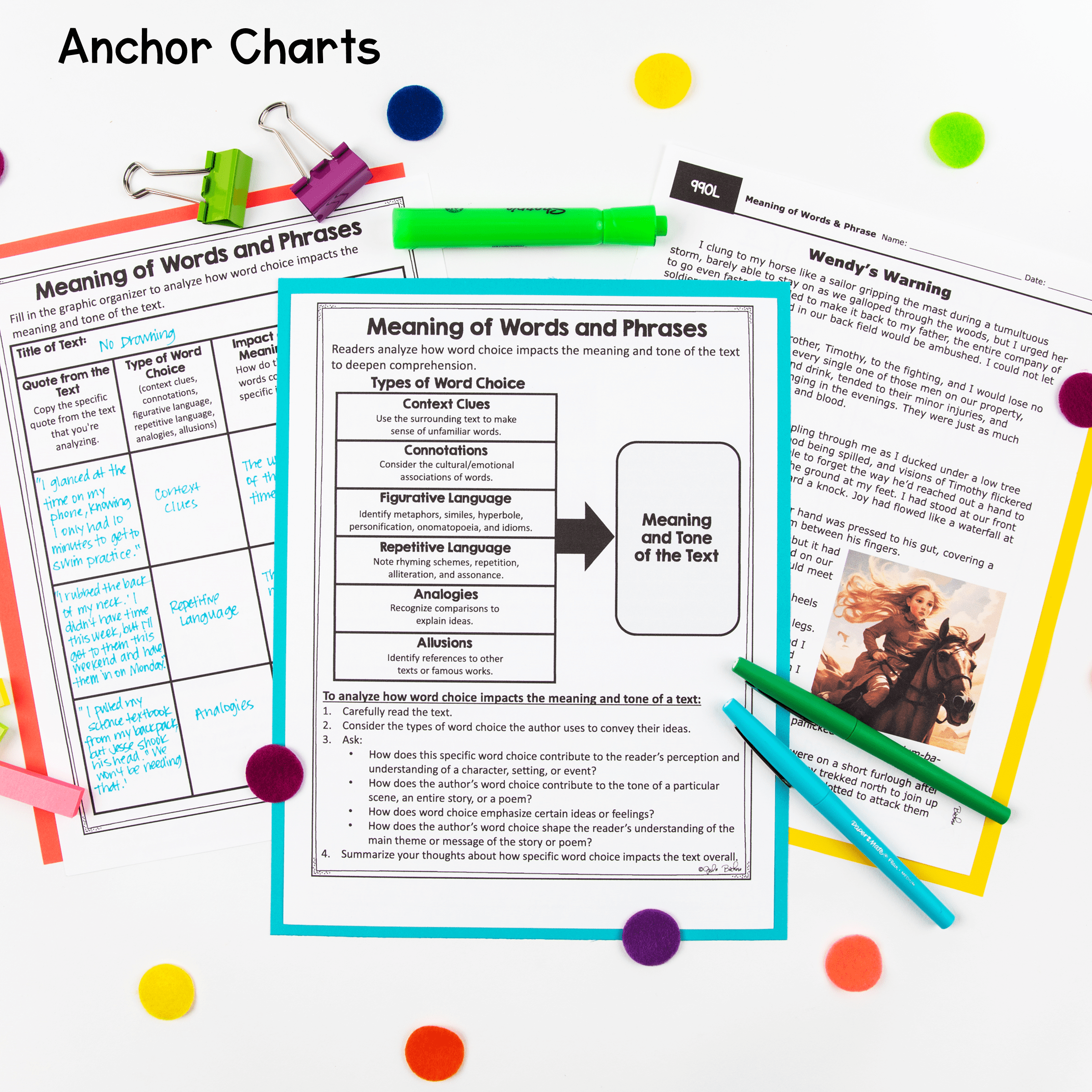 Vocabulary Figurative Connotative Context Clues Poems Drama Story RL.7.4 RL.8.4 - Image 3
