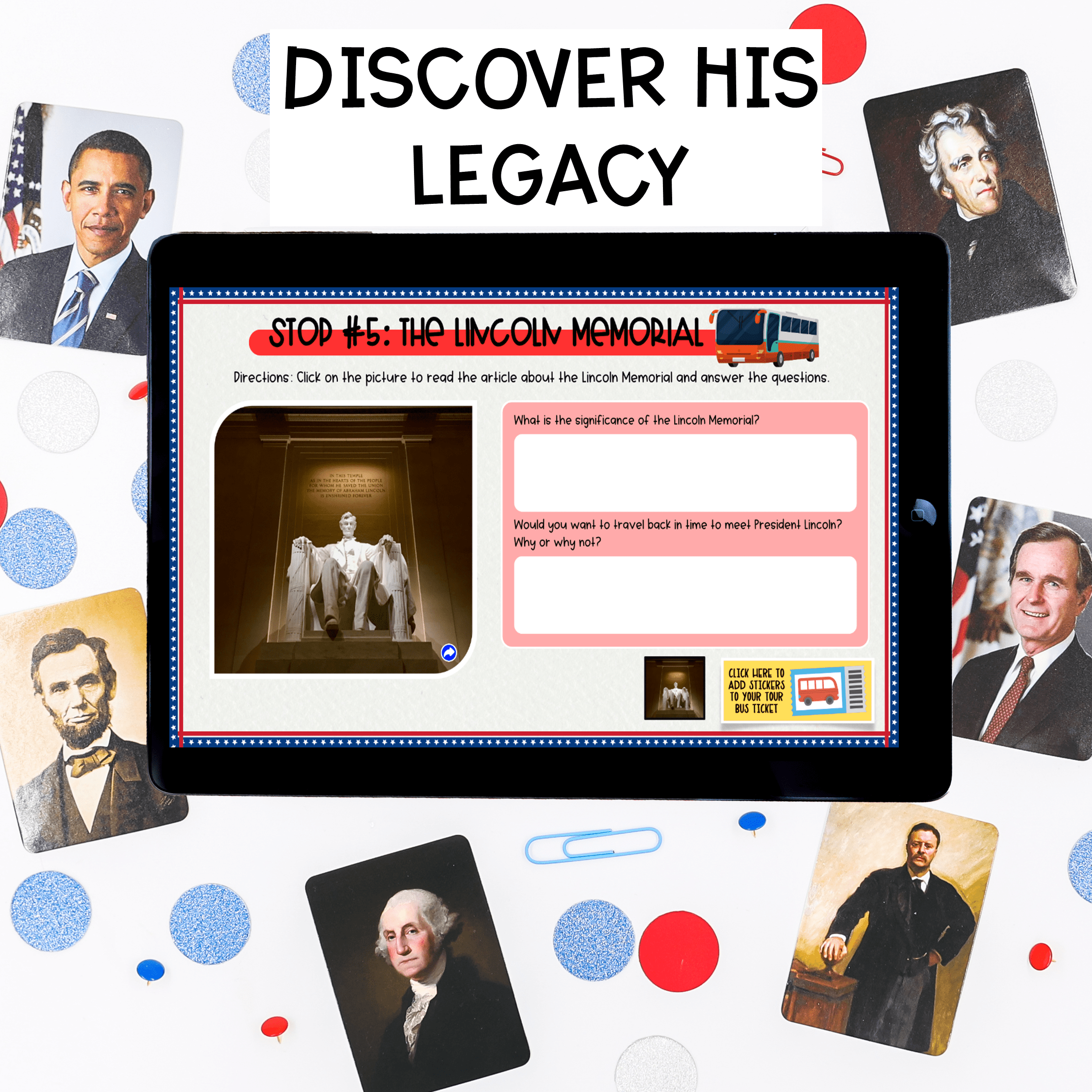 Three Branches of Government Virtual Field Trip Activity President Inauguration - Image 5