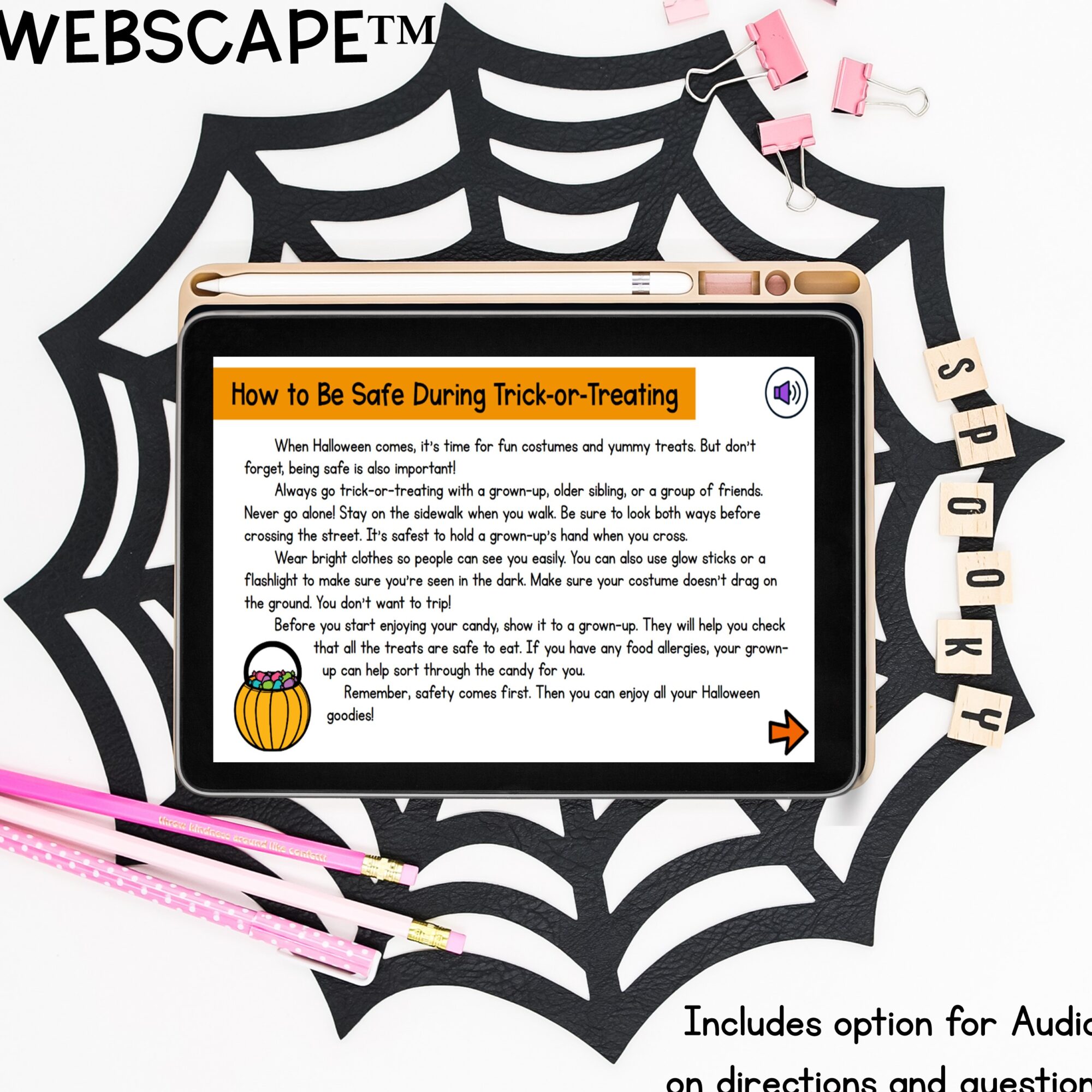 1st Grade Haunted House Halloween Reading Escape Room & Digital Webscape - Image 10