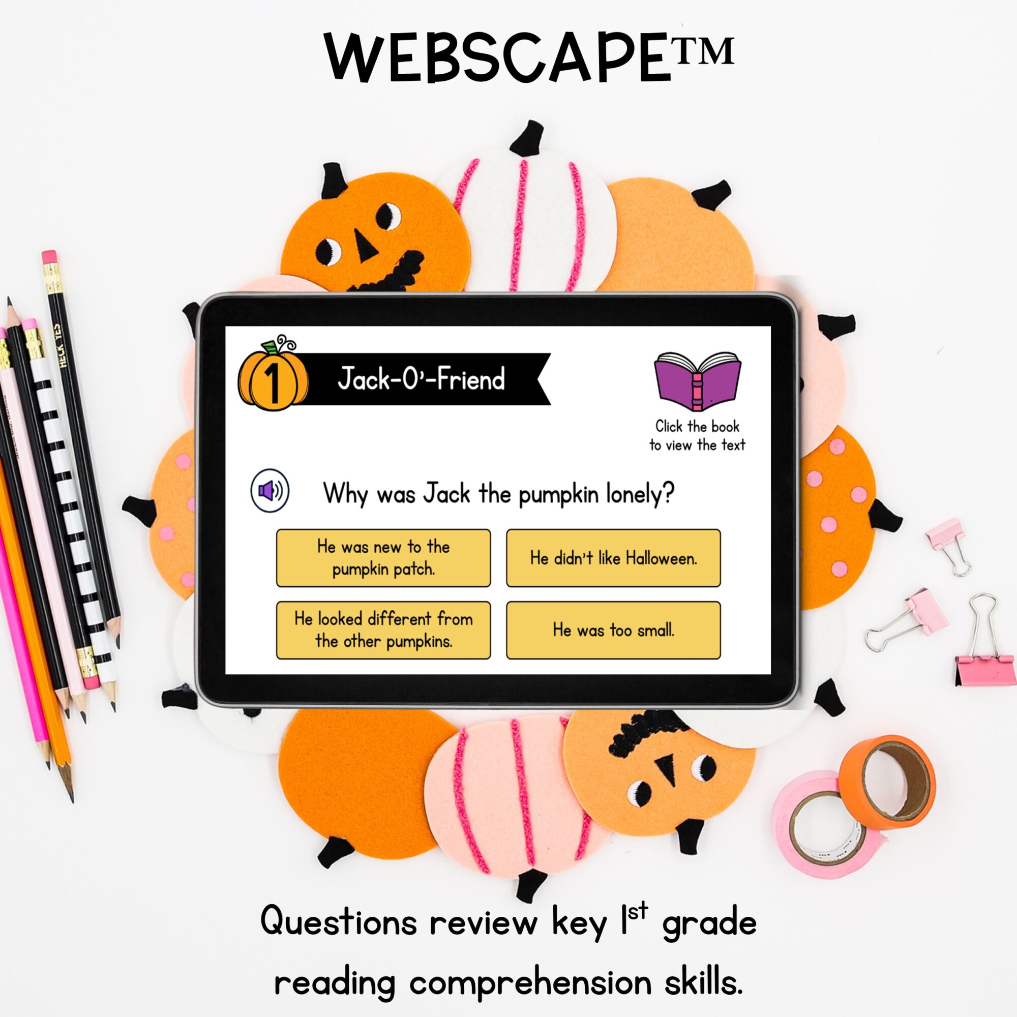 1st Grade Haunted House Halloween Reading Escape Room & Digital Webscape - Image 12