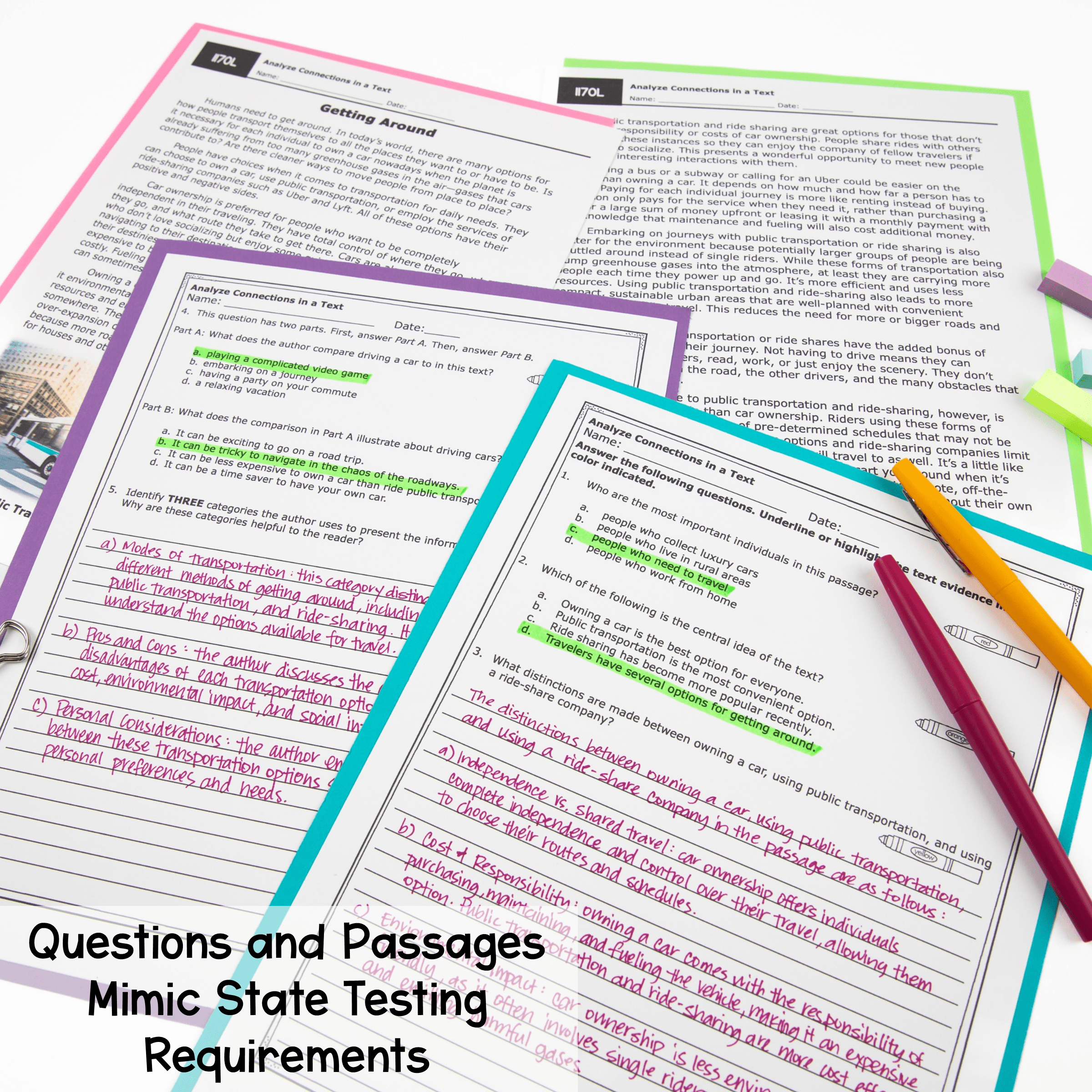 Analyze Connections & Relationships in a Text RI.8.3 Comprehension Passages - Image 4