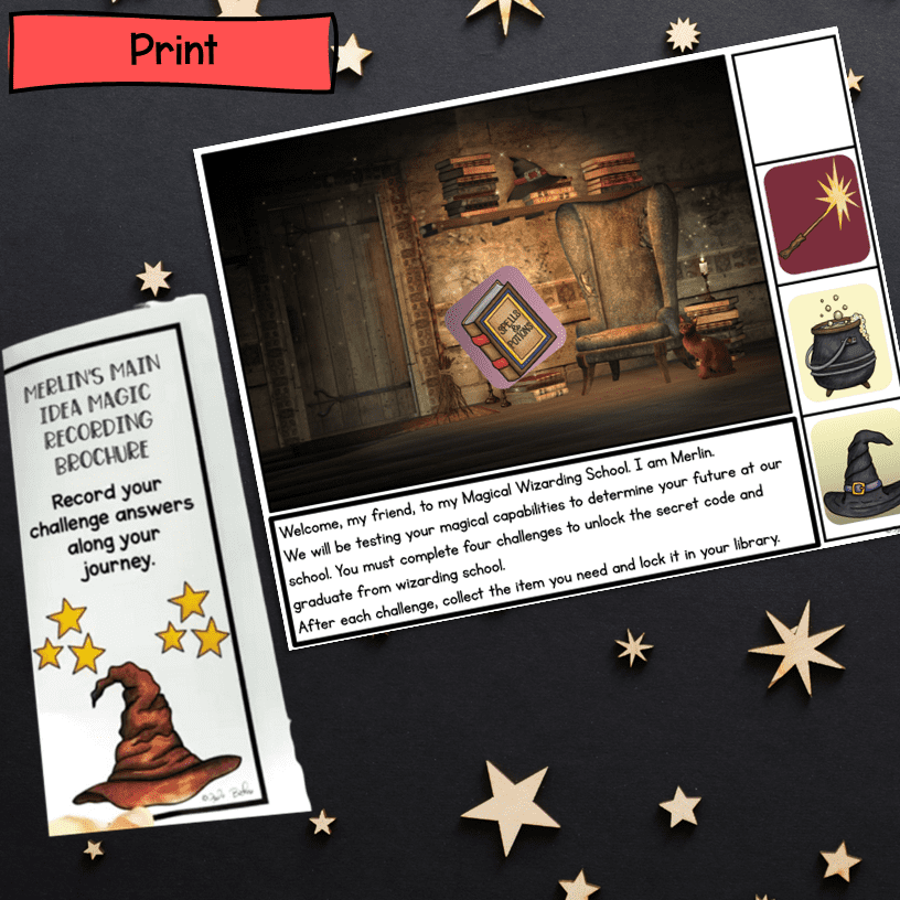 Main Topic Reading Comprehension Escape Room & Webscape 1st Grade Main Idea - Image 6