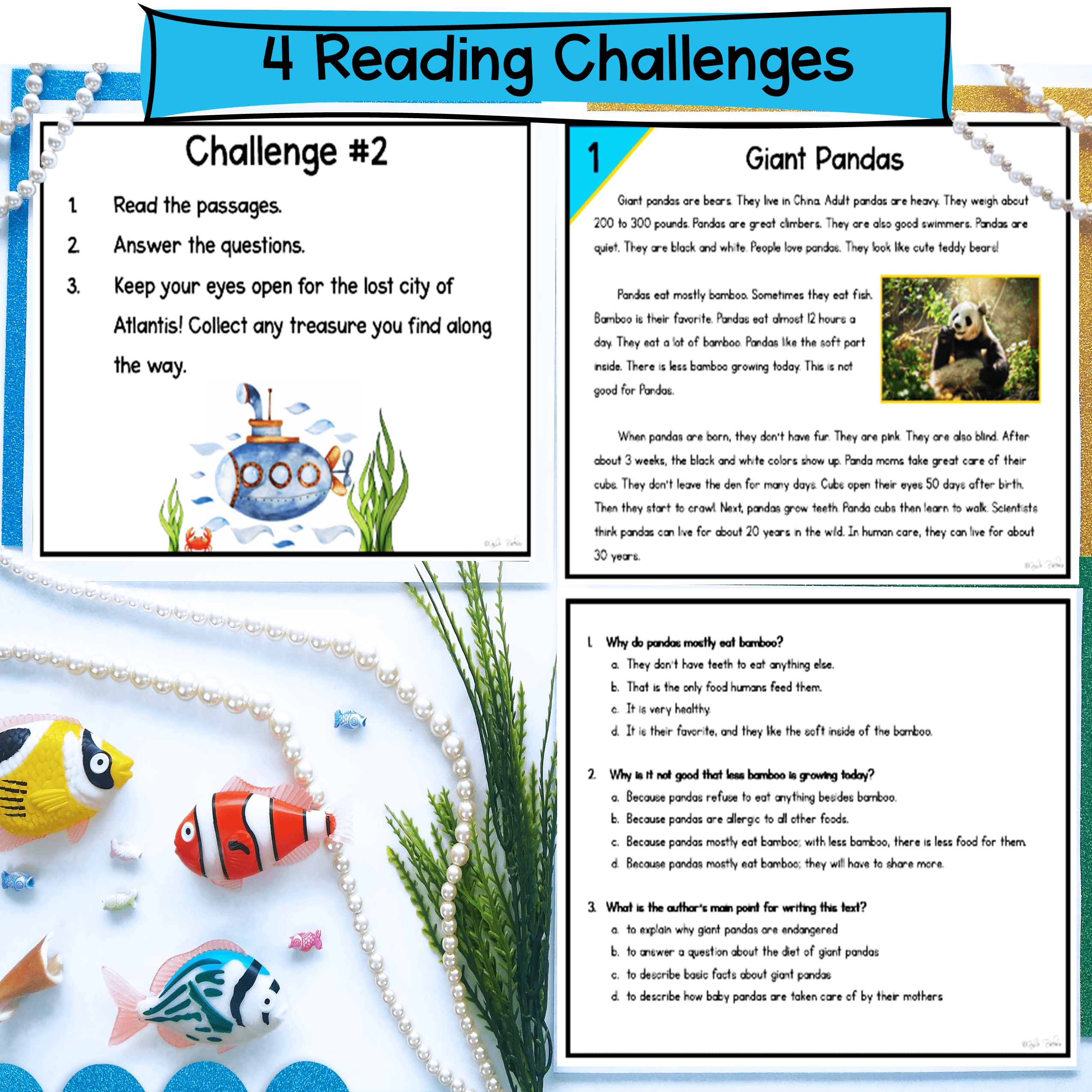 Reasons Support Points Reading Comprehension Escape Room & Webscape 1st Grade - Image 2