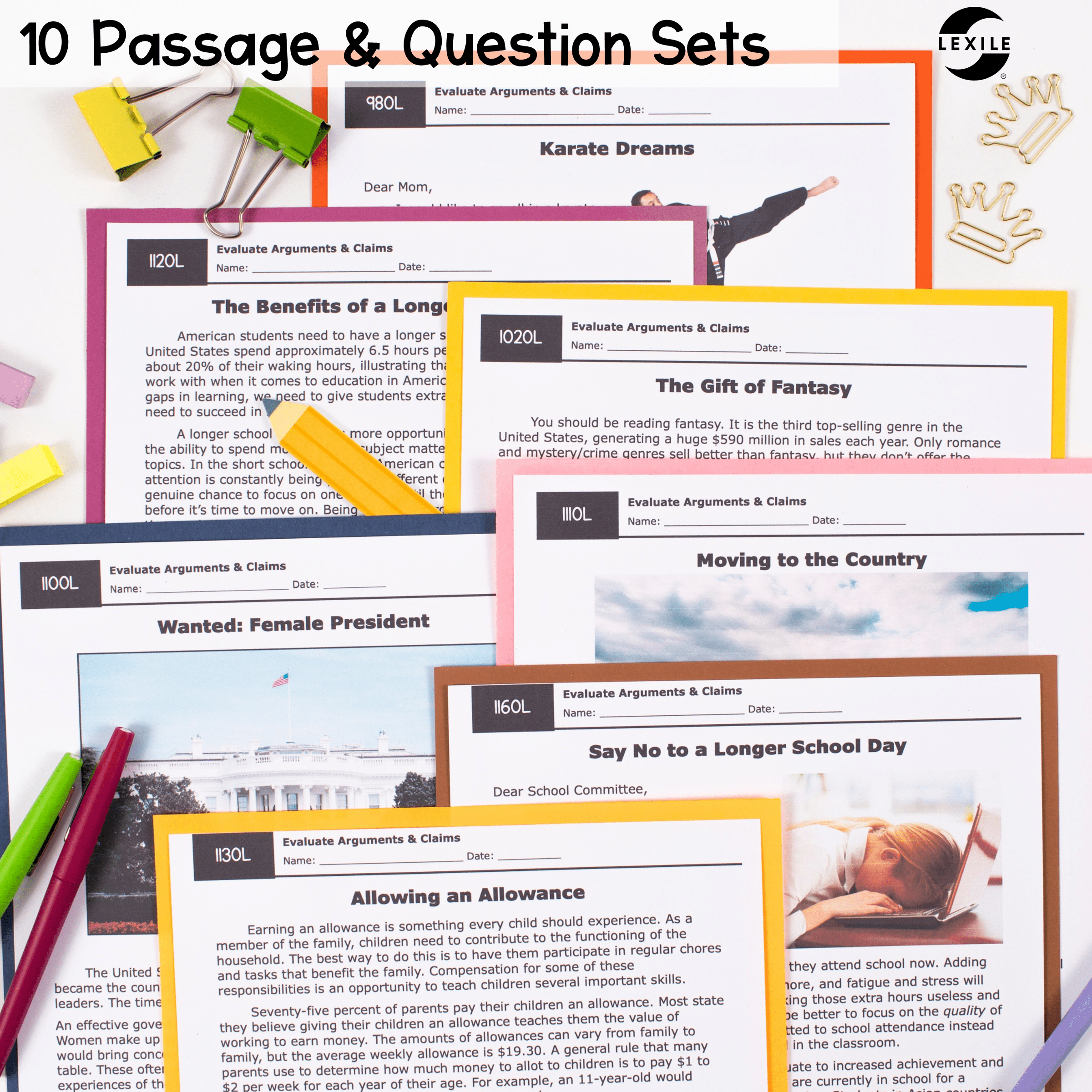 Evaluate Arguments & Claims RI.7.8 RI.8.8 Reading Comprehension Passages - Image 2