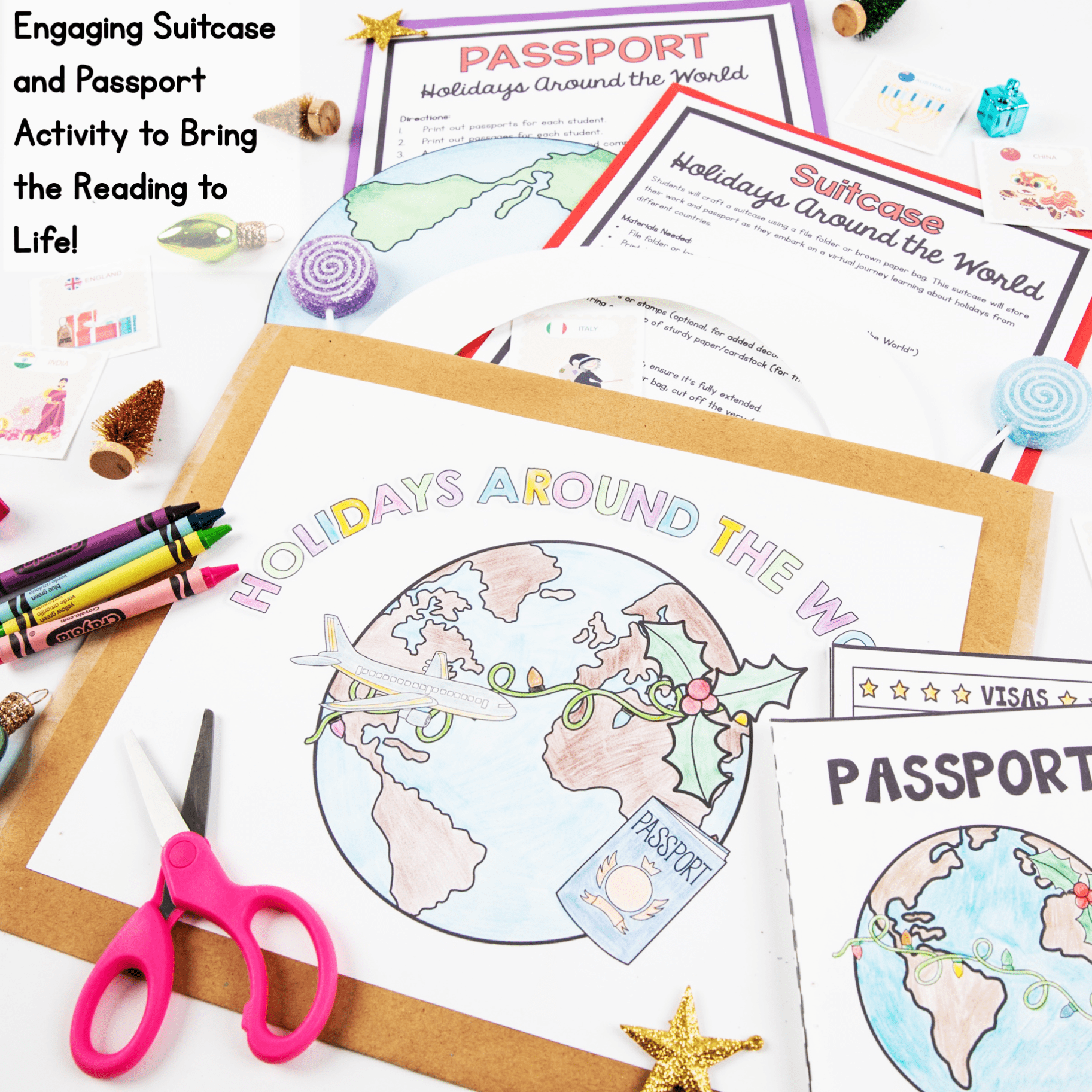 Holidays Around the World Passport Differentiated Reading Christmas Passages - Image 3