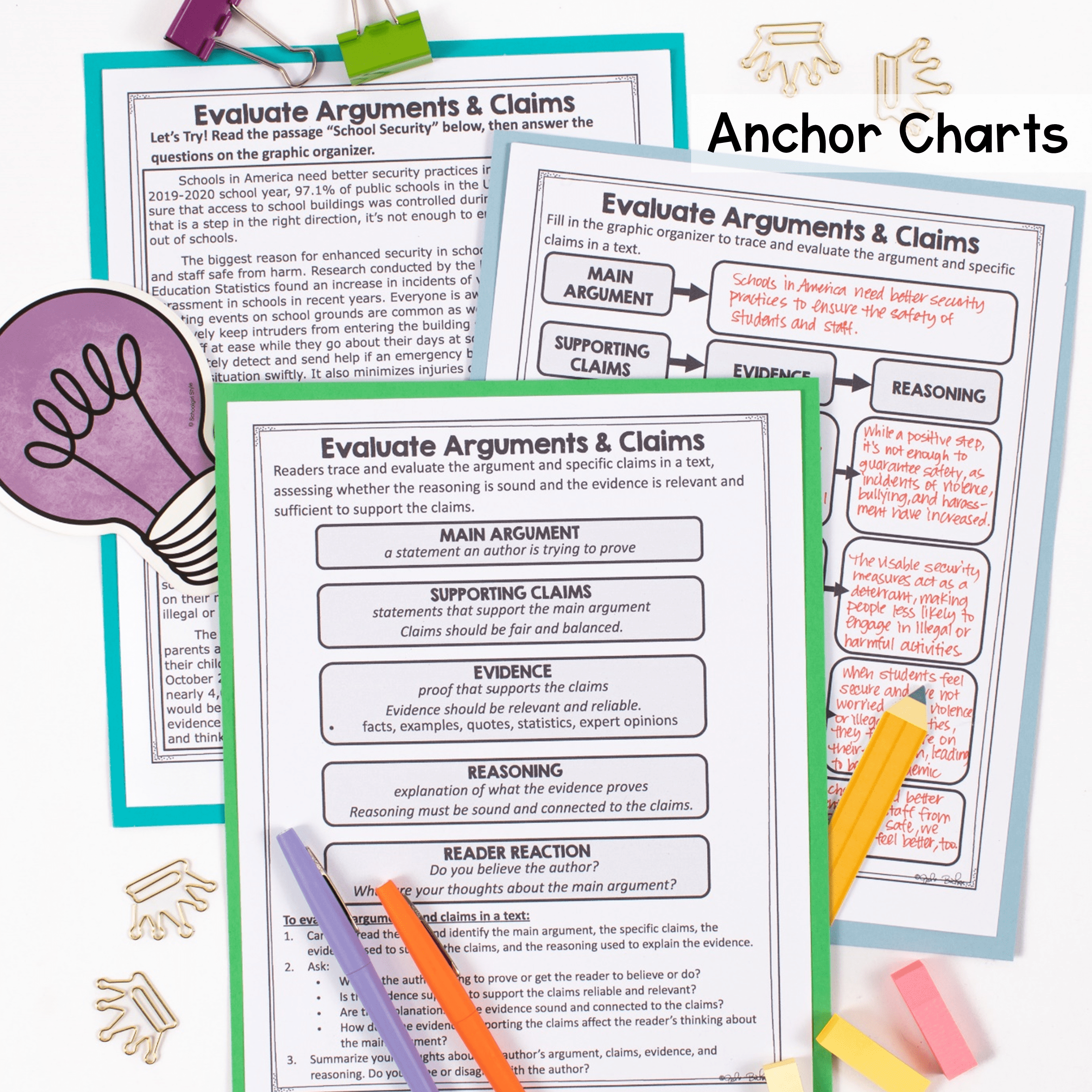 Evaluate Arguments & Claims RI.7.8 RI.8.8 Reading Comprehension Passages - Image 3