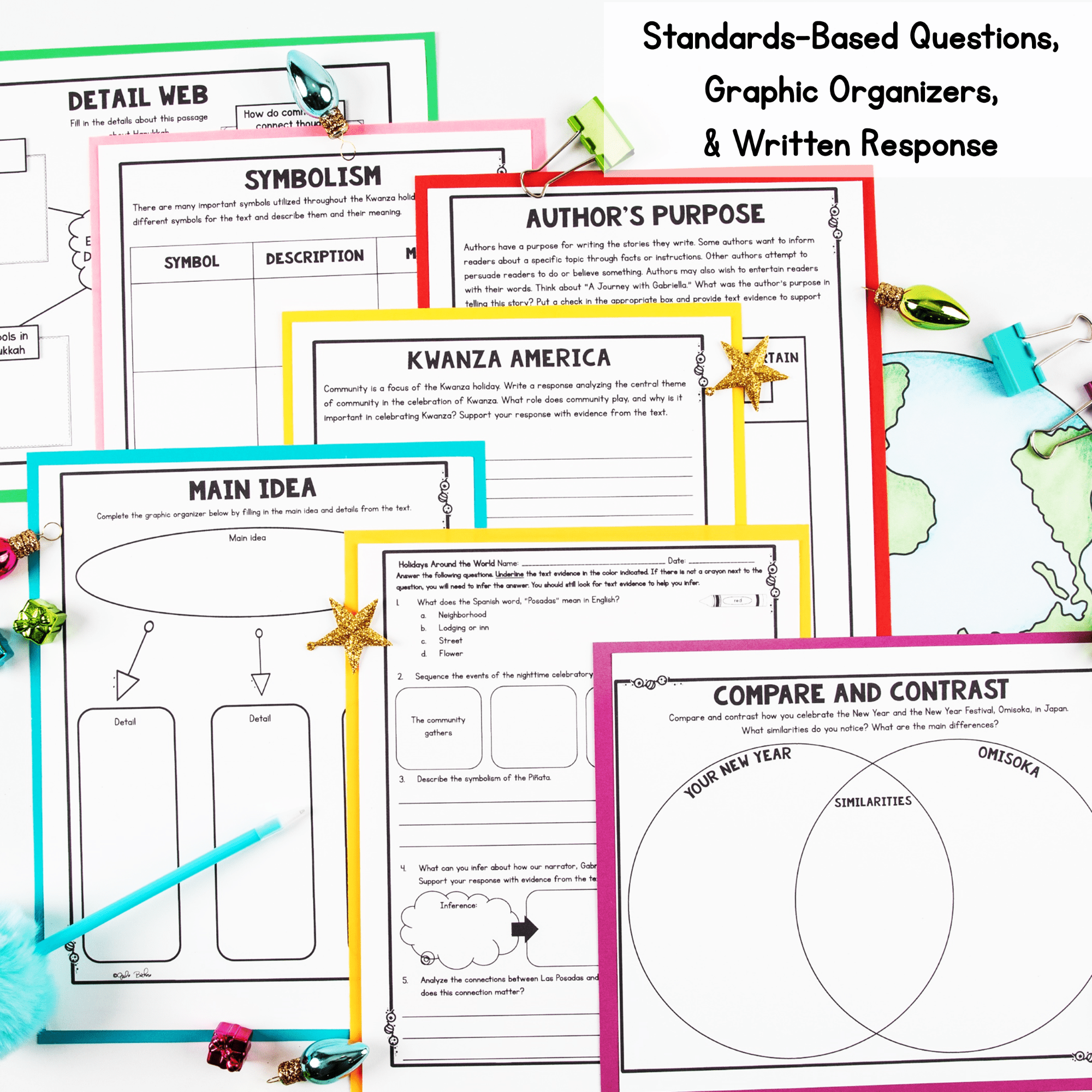Holidays Around the World Passport Differentiated Reading Christmas Passages - Image 4
