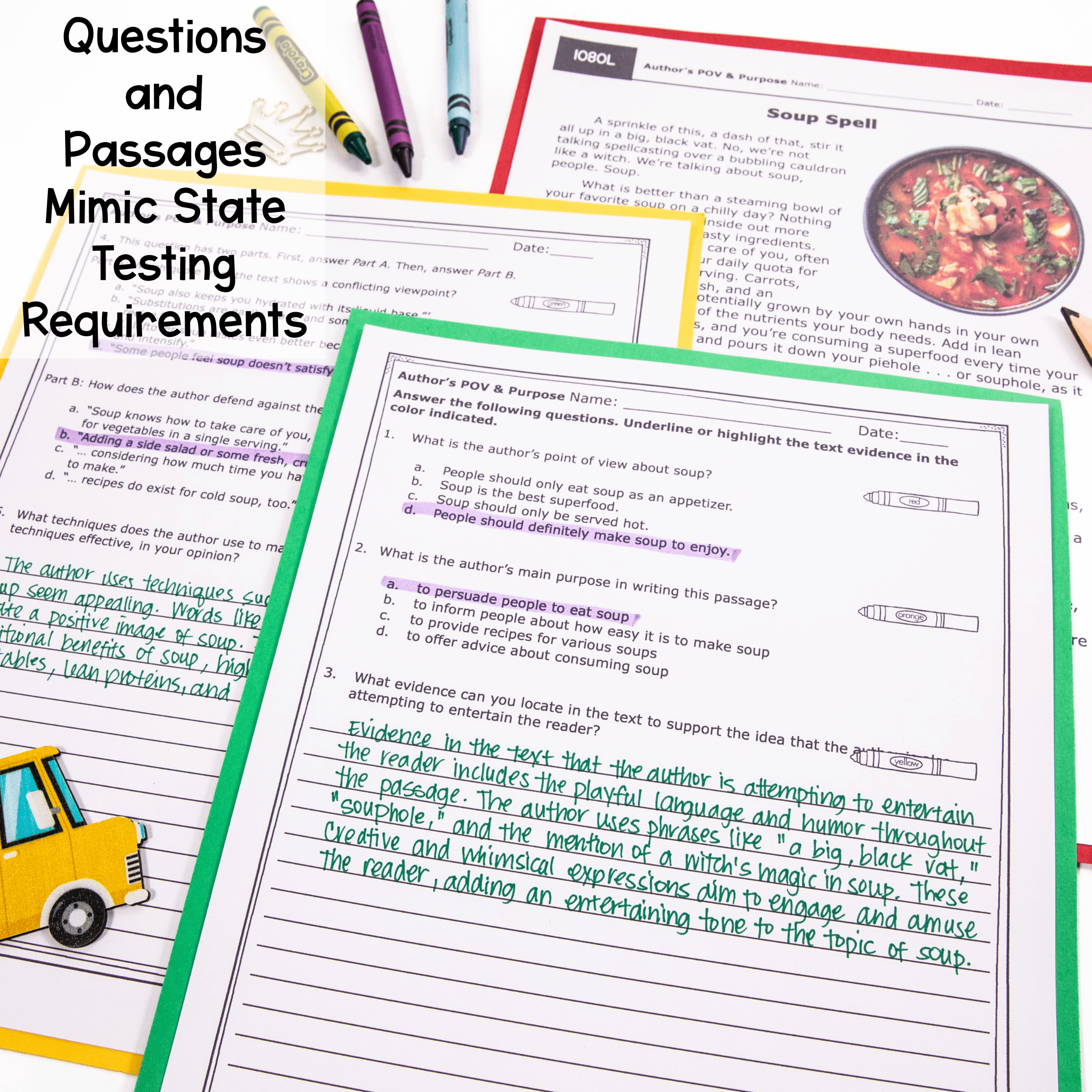 Author's Point of View & Purpose RI.7.6 RI.8.6 Reading Comprehension Passages - Image 4