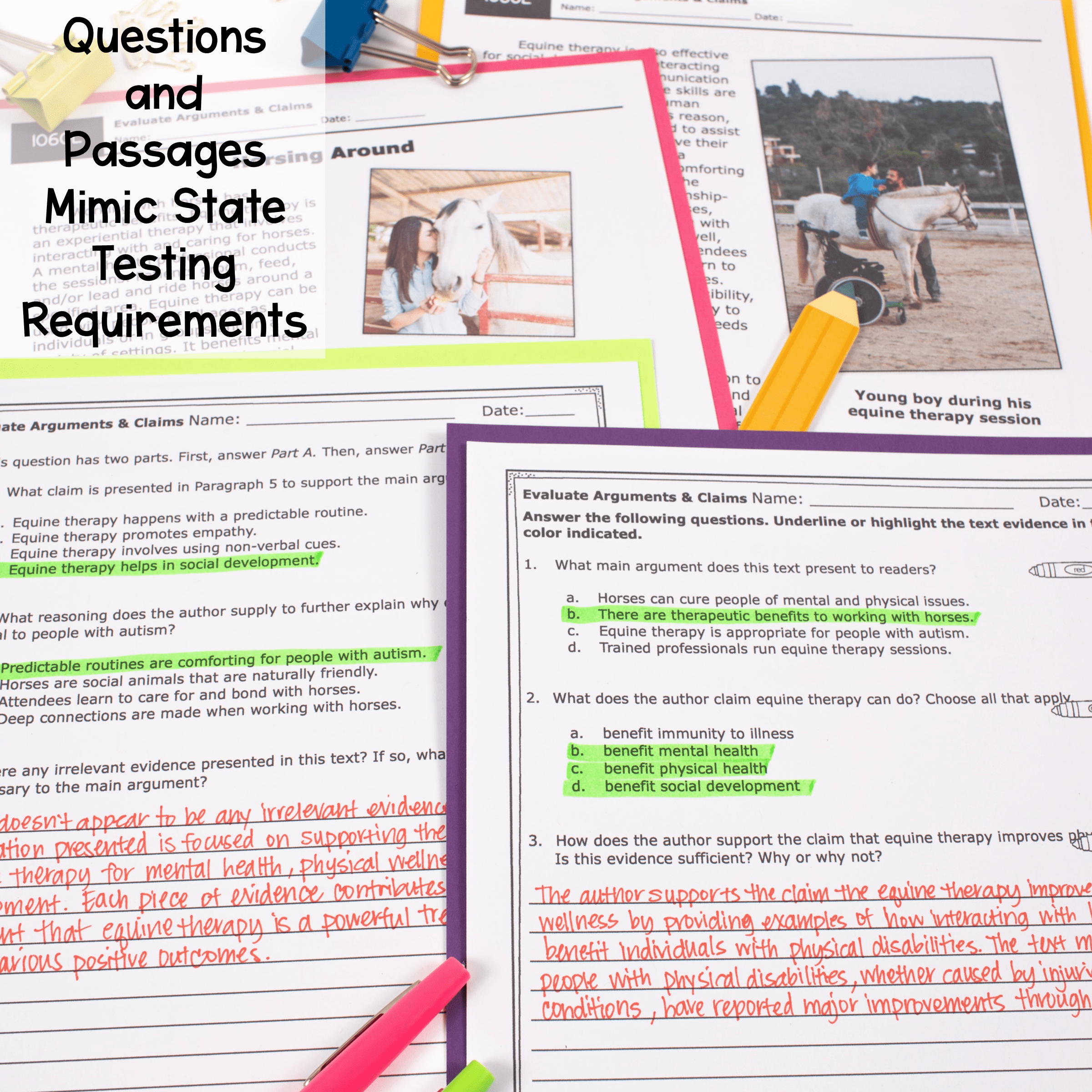Evaluate Arguments & Claims RI.7.8 RI.8.8 Reading Comprehension Passages - Image 4