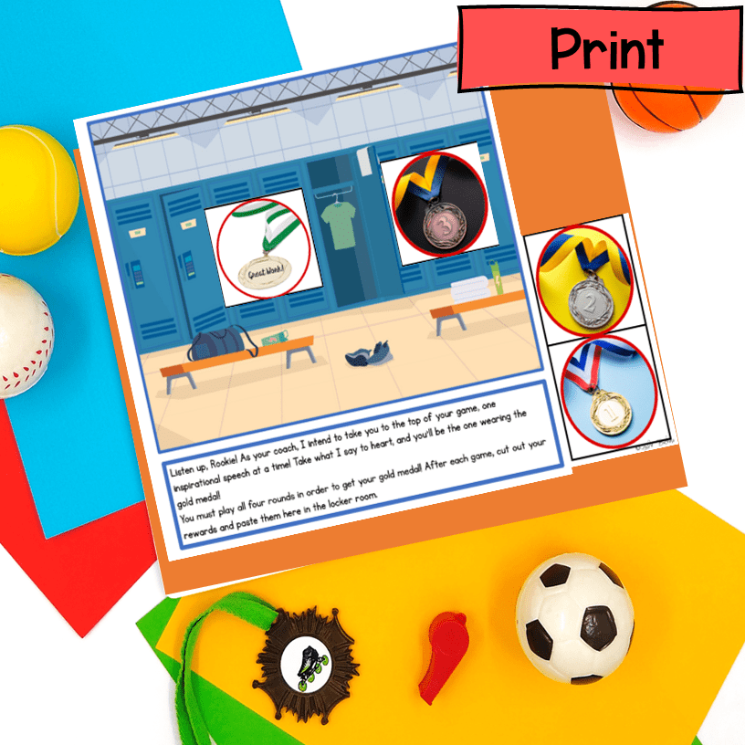 Information from Pictures Images & Text Sports Escape Room 1st Grade RI.1.6 - Image 6
