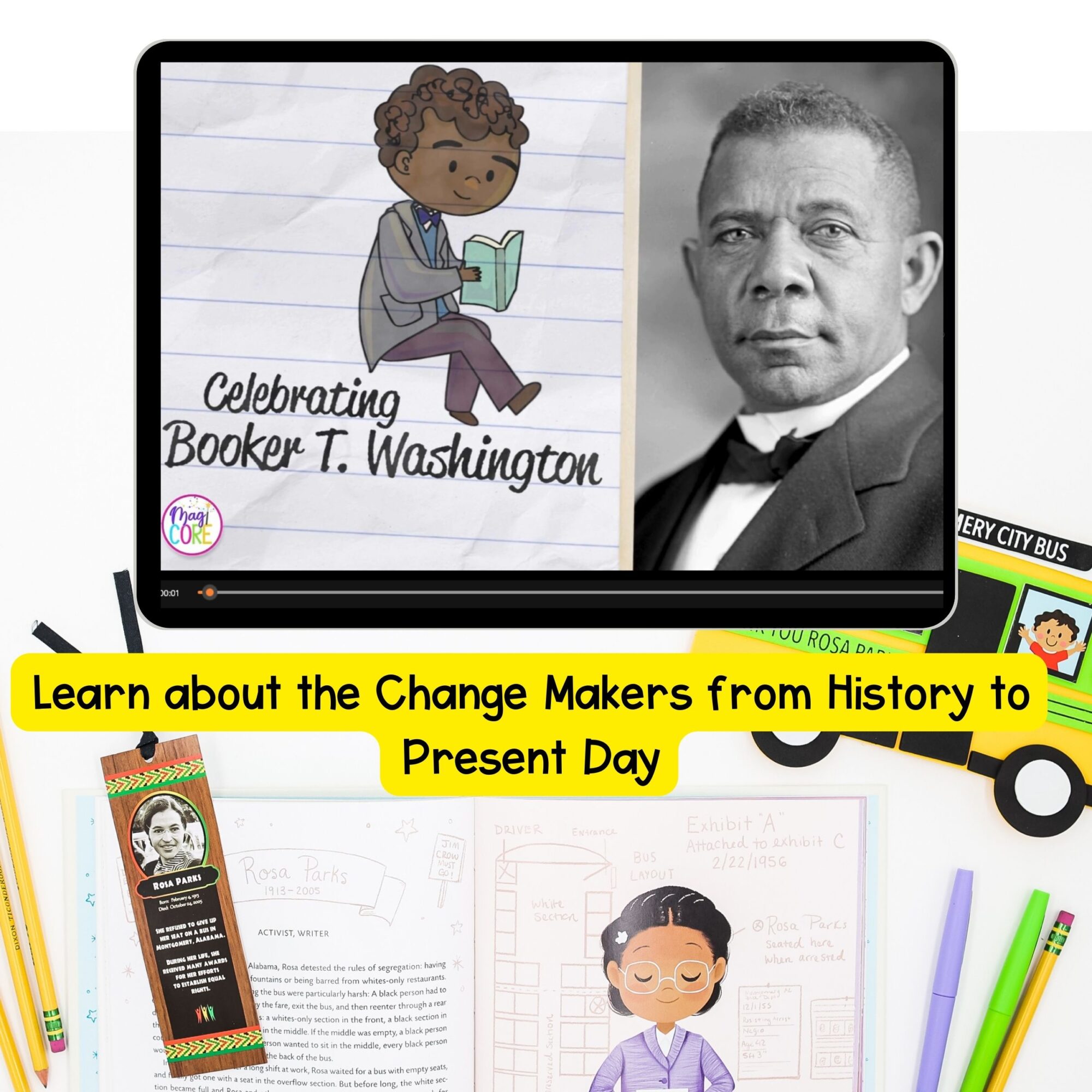 Black History Month Interactive Calendar Daily Videos Questions Digital Resource - Image 4