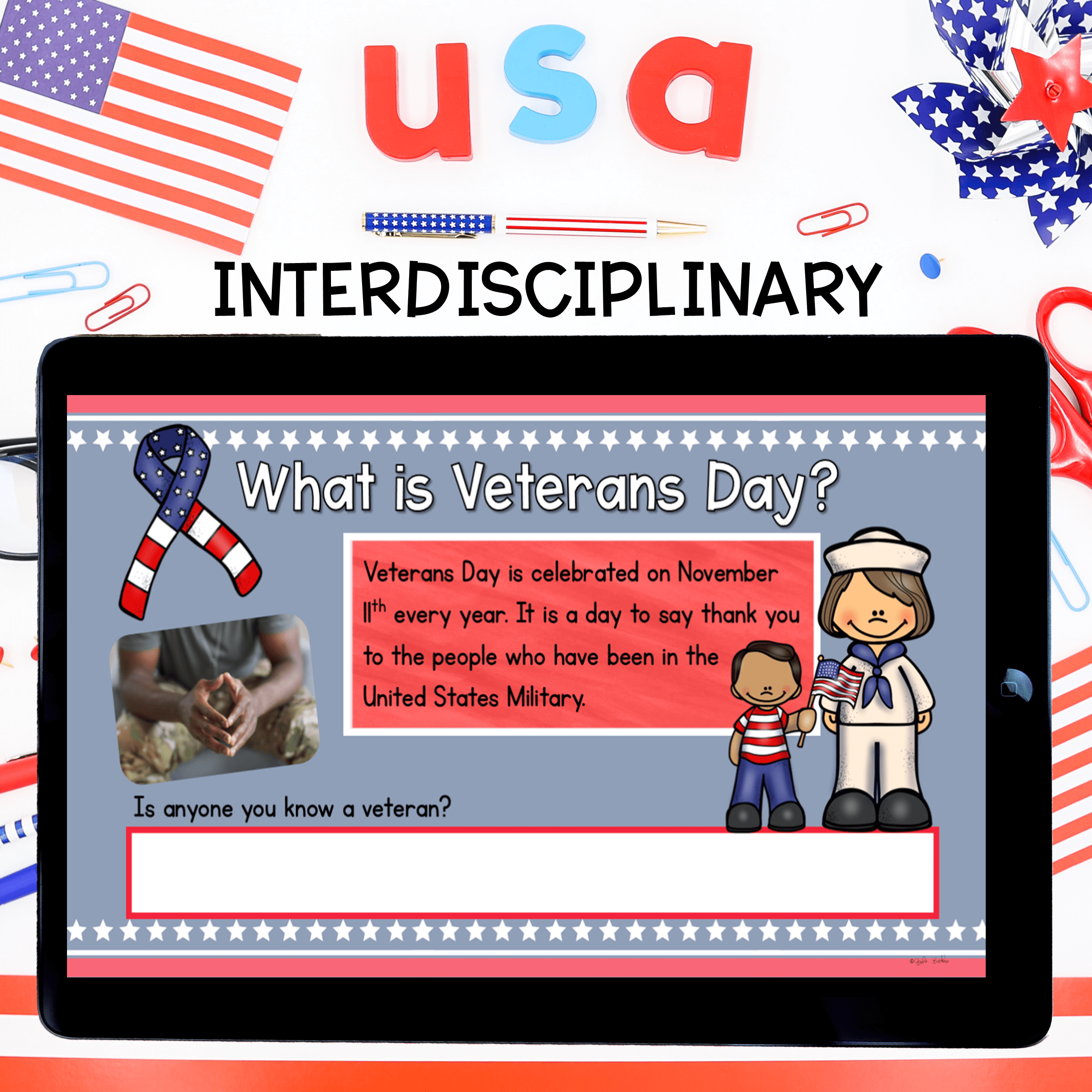 Veterans Day Virtual Field Trip Digital Resource Activity Kindergarten 1st Grade - Image 2