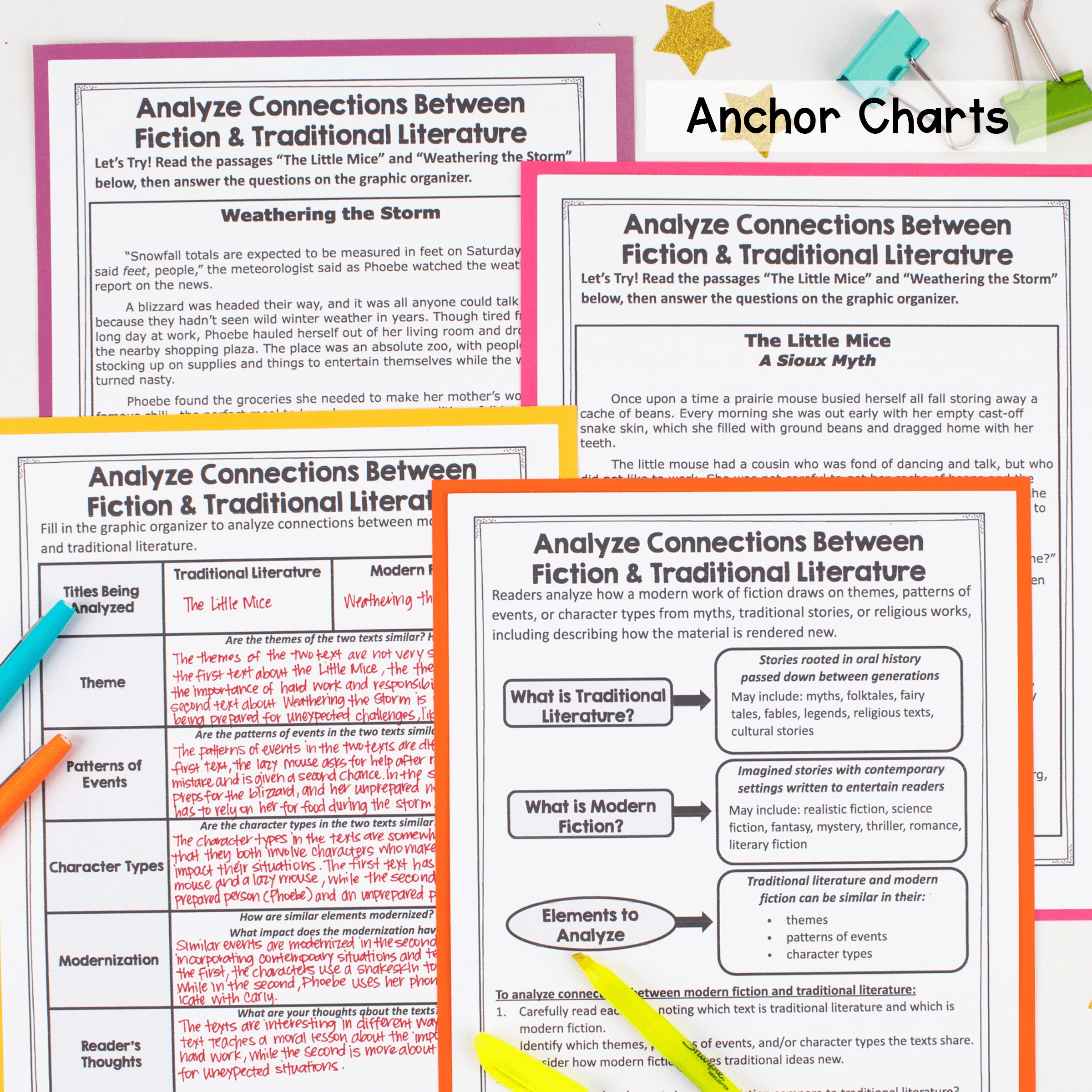 Analyze Connections in Fiction & Traditional Literature RL.8.9 Passage Analysis - Image 3