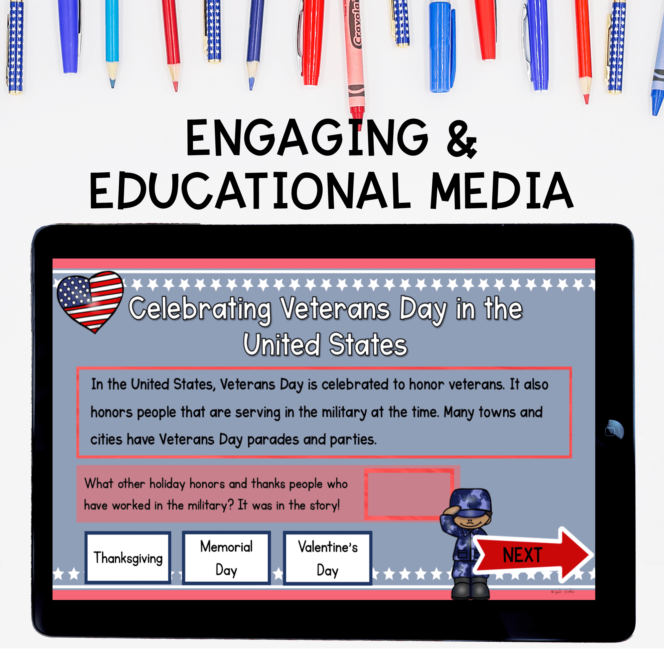 Veterans Day Virtual Field Trip Digital Resource Activity Kindergarten 1st Grade - Image 6
