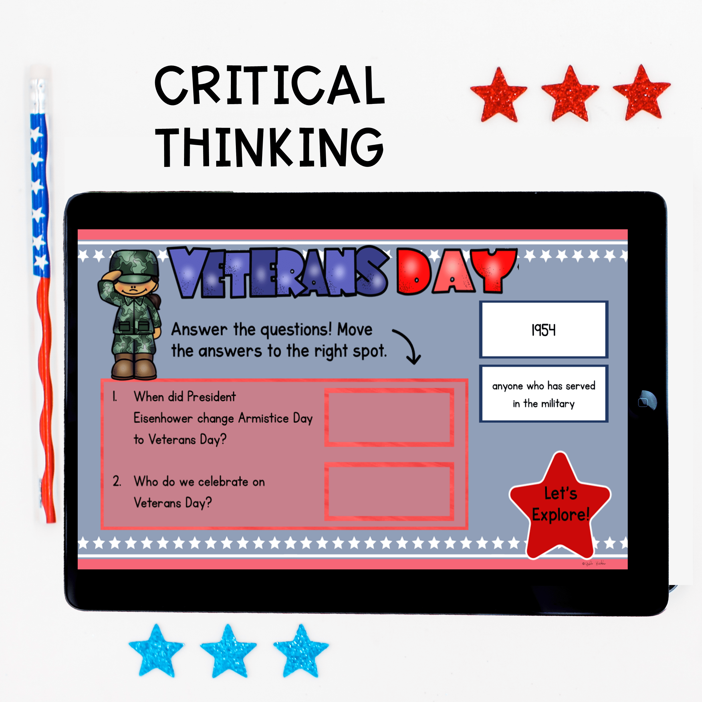 Veterans Day Virtual Field Trip Digital Resource Activity Kindergarten 1st Grade - Image 7