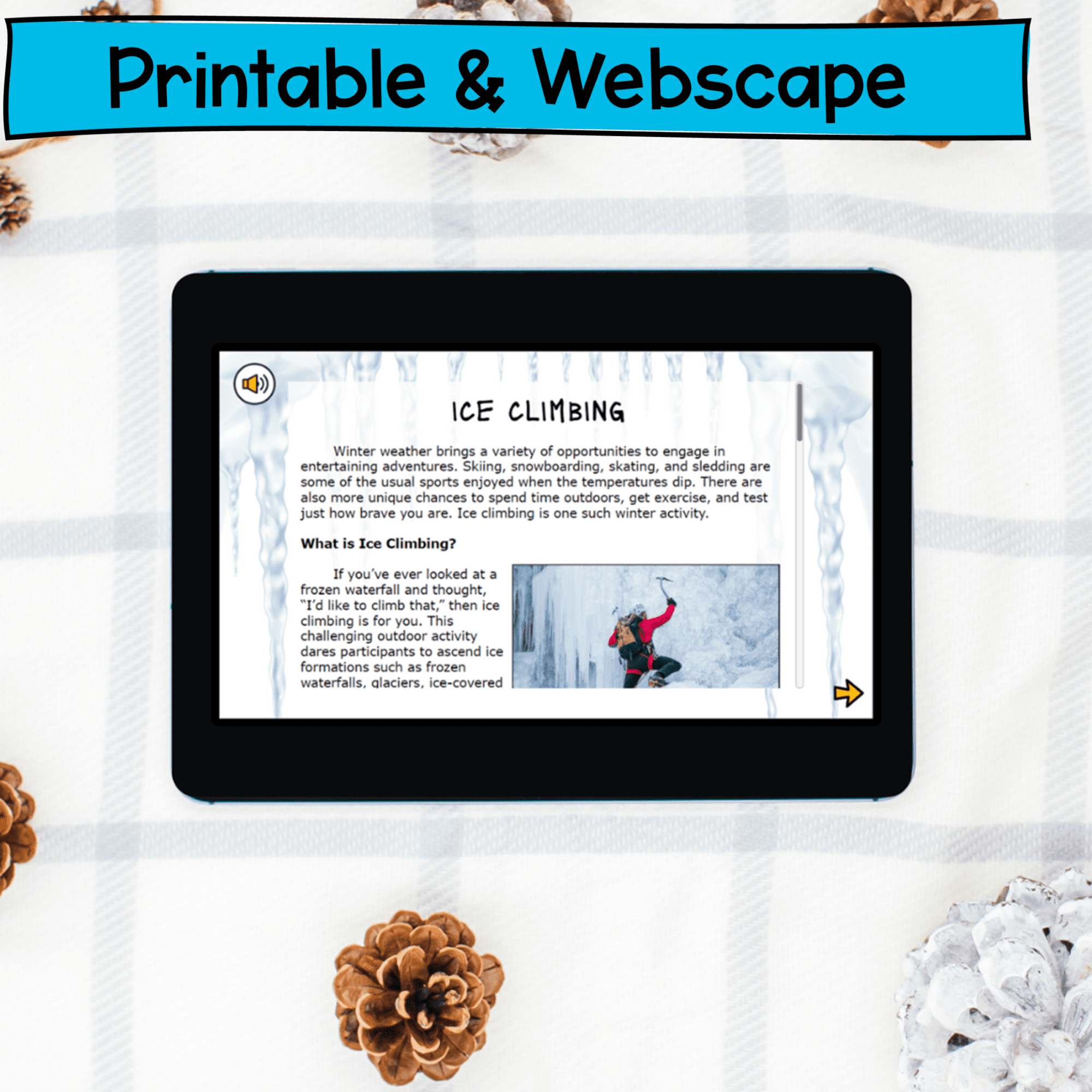 Yeti Winter Reading Comprehension Escape Room Digital Resource 6th 7th 8th Grade - Image 4