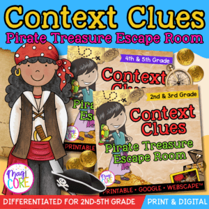 Context Clues Reading Escape Room Differentiated Bundle - 2nd 3rd 4th 5th Grade