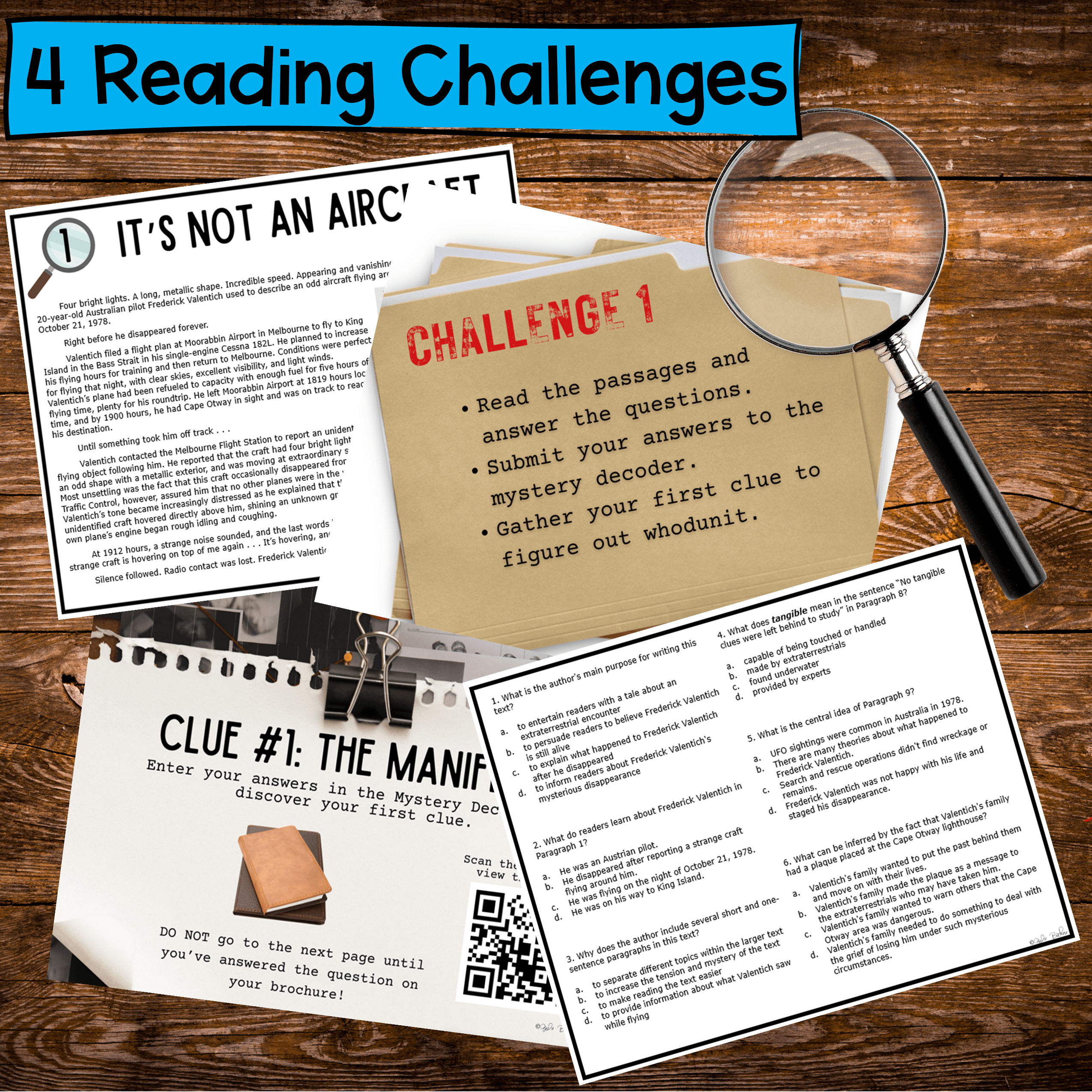 Whodunit Reading Comprehension Escape Room Activity 6th 7th 8th Grade ELA Review - Image 2
