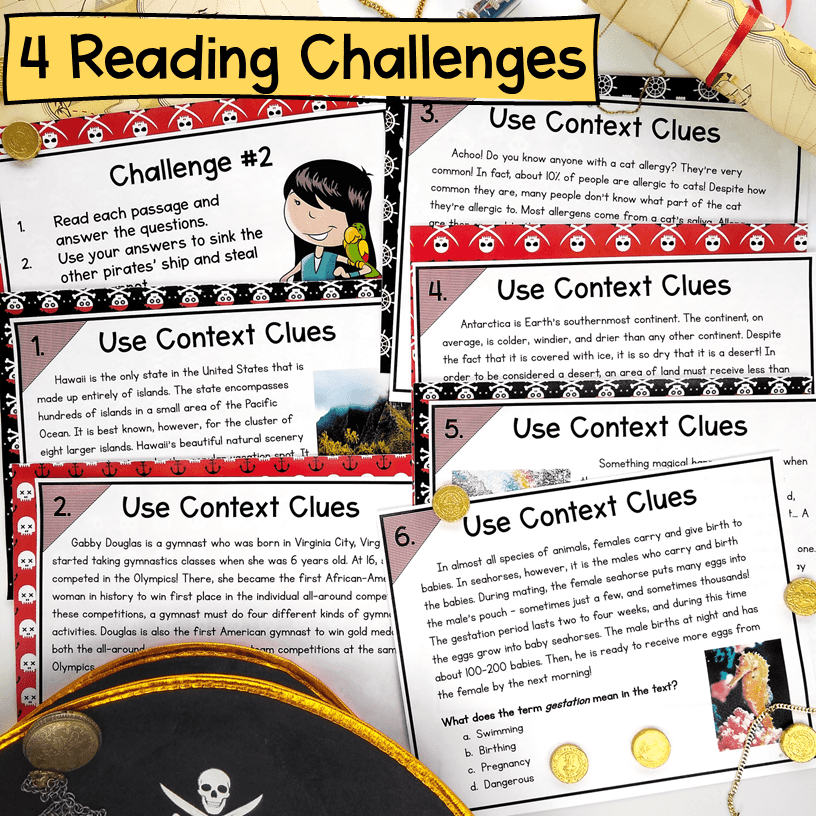 Context Clues Reading Escape Room Differentiated Bundle - 2nd 3rd 4th 5th Grade - Image 5