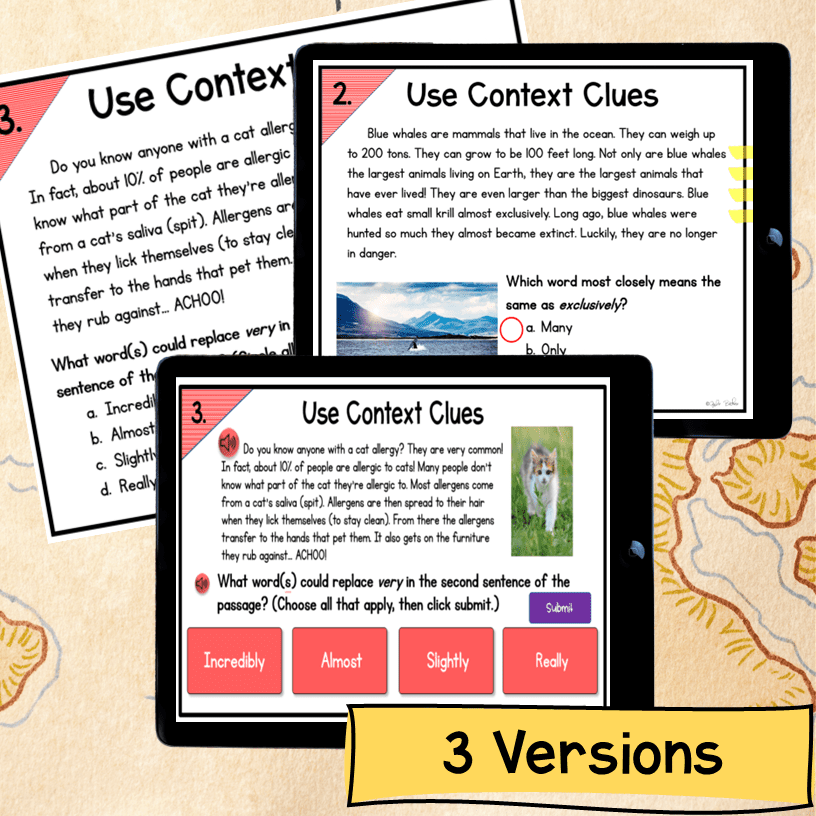 Context Clues Reading Escape Room Differentiated Bundle - 2nd 3rd 4th 5th Grade - Image 7
