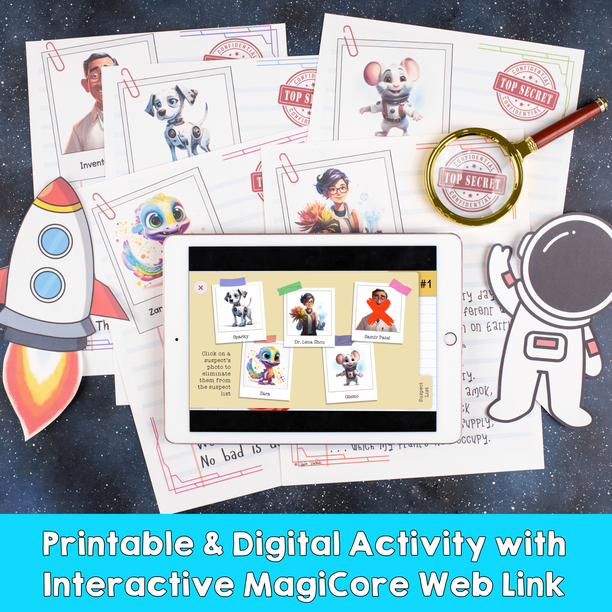 The Galactic Space Station Puzzle Reading Comprehension Print & Digital Activity - Image 2