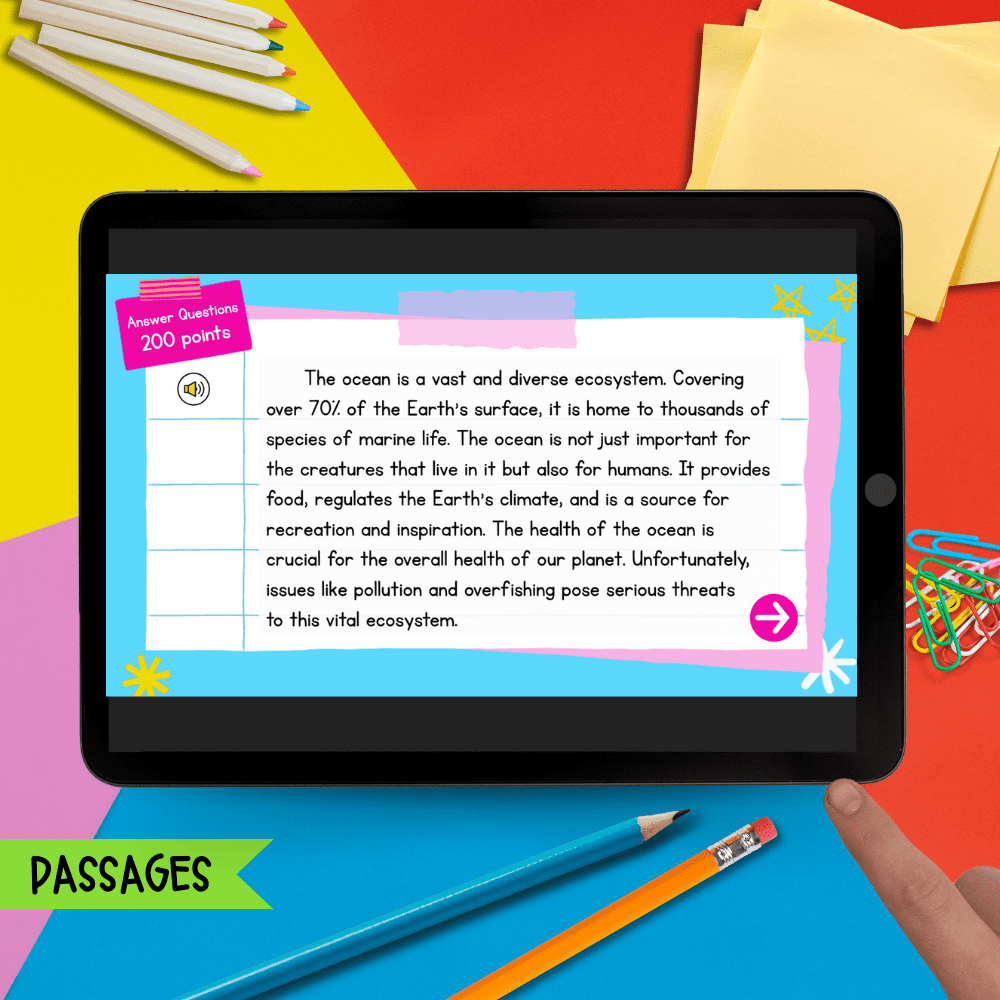 Jeopardy Style 3rd Grade Reading Comprehension Review Digital ELA Quiz Game Show - Image 3