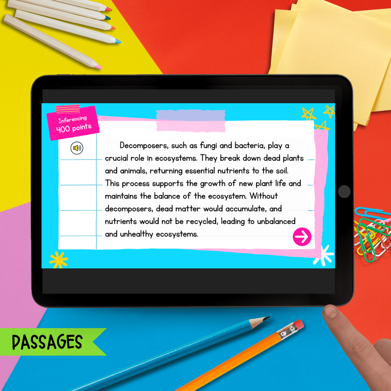 Jeopardy Style 5th Grade Reading Comprehension Review Digital ELA Quiz Game Show - Image 3