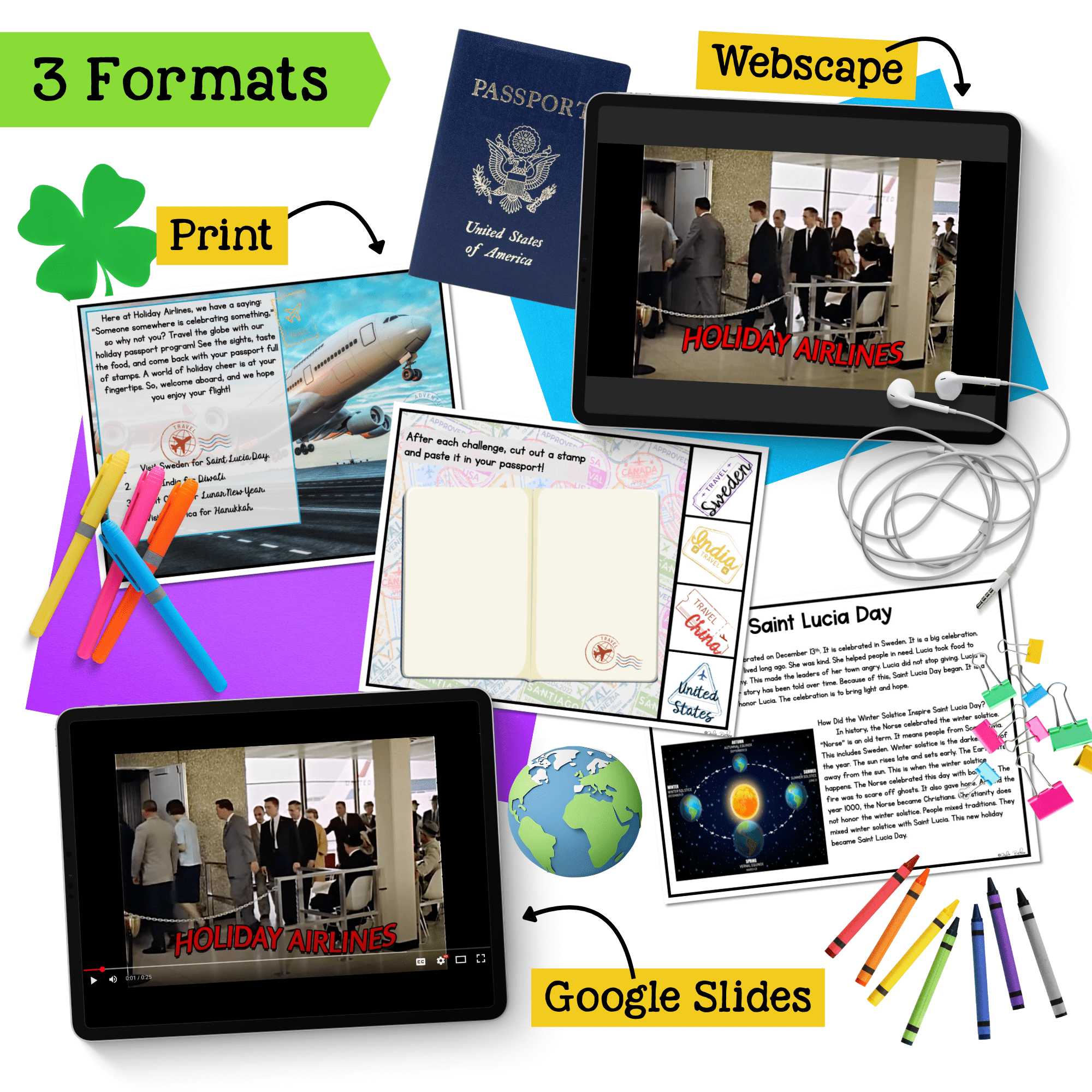Holiday Escape Room Bundle 1st Grade Reading Comprehension Christmas Activities - Image 3
