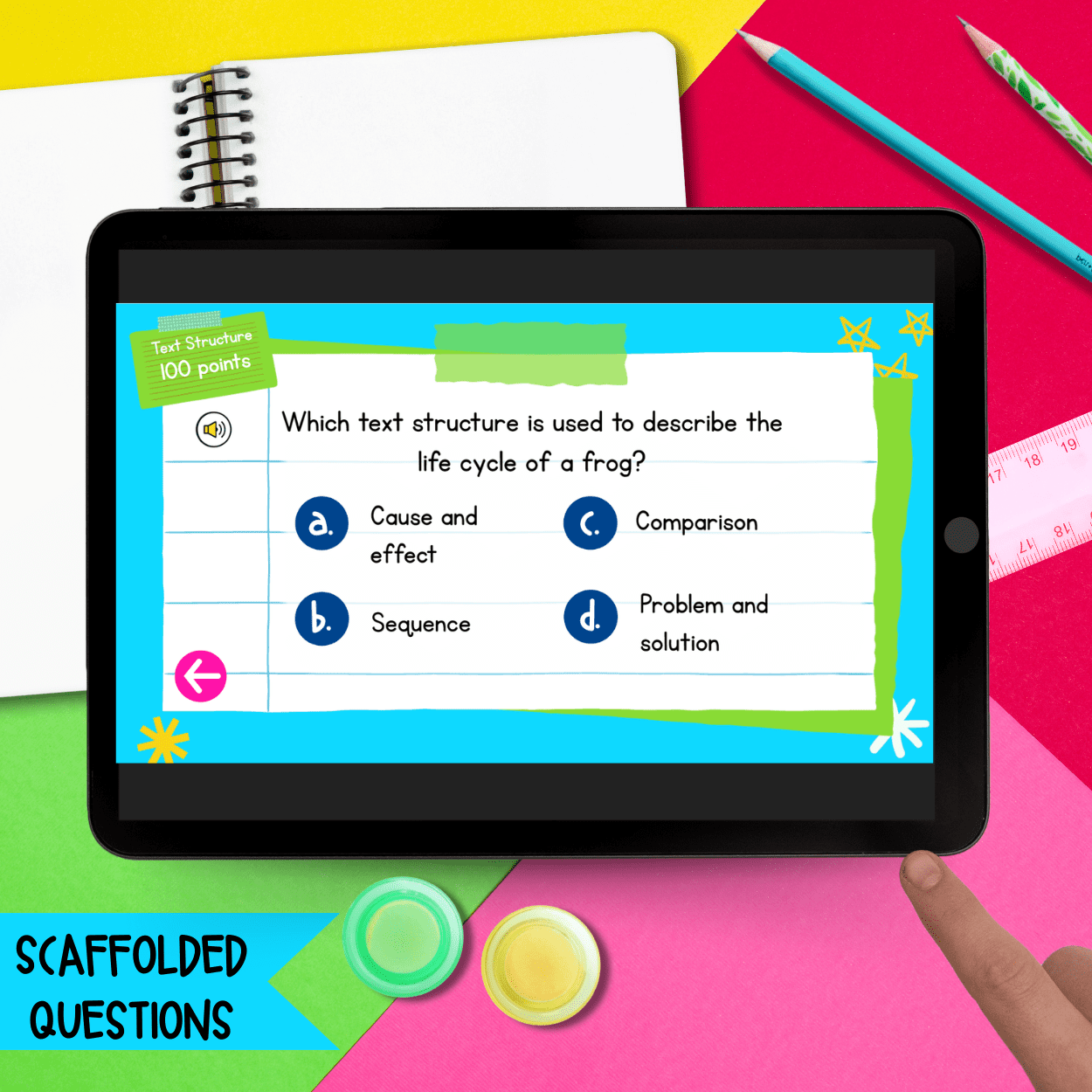 Jeopardy Style 4th Grade Reading Comprehension Review Digital ELA Quiz Game Show - Image 4