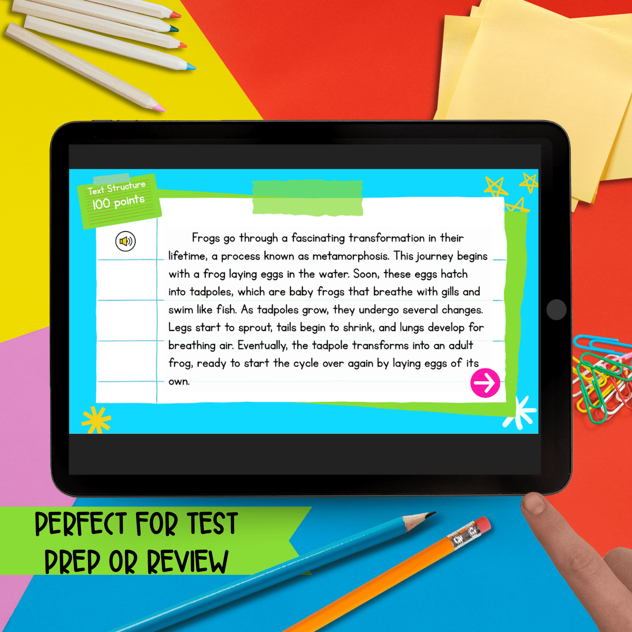 Jeopardy Style 4th Grade Reading Comprehension Review Digital ELA Quiz Game Show - Image 7