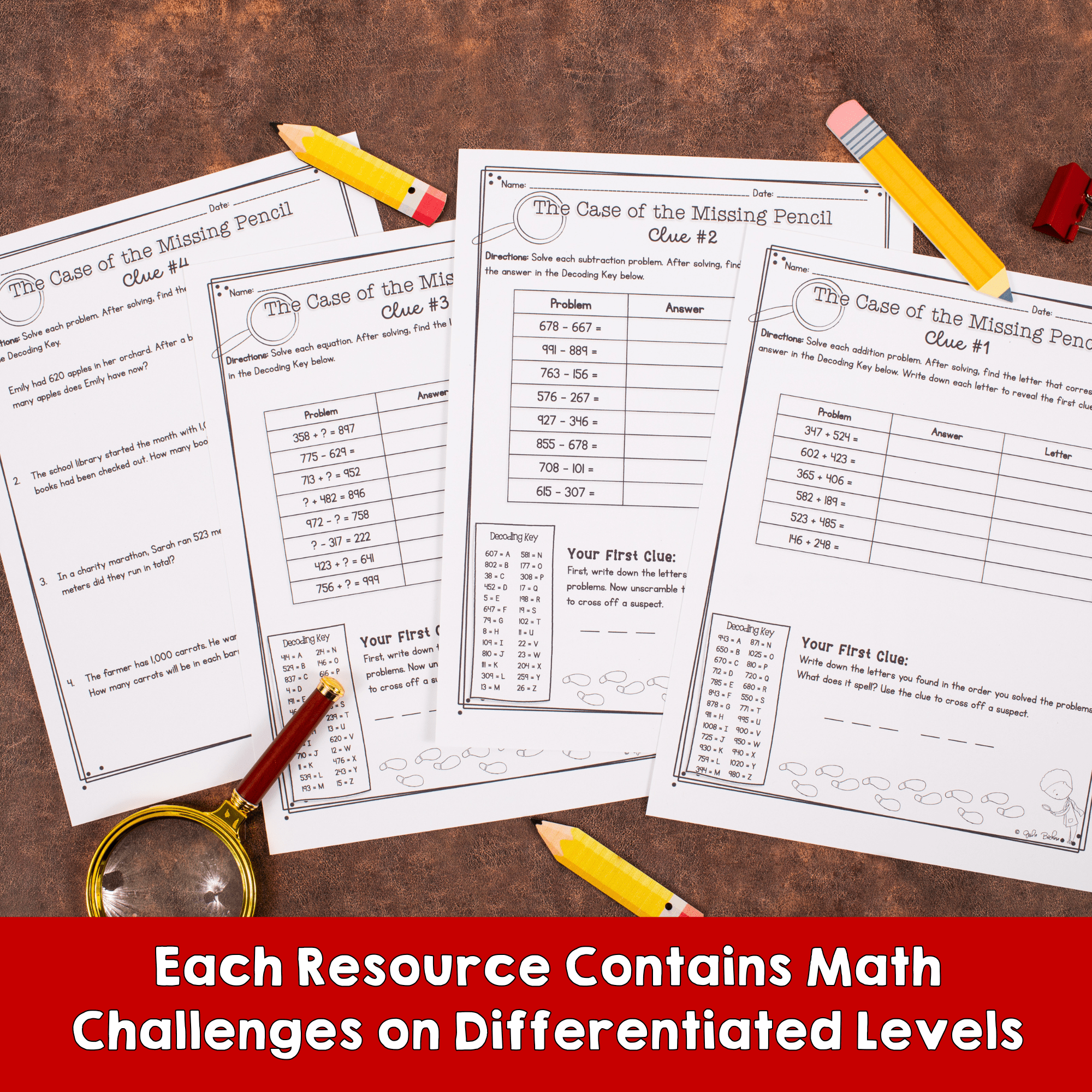 Magical Mysteries Math GROWING Bundle 2nd-3rd Grade - Image 2