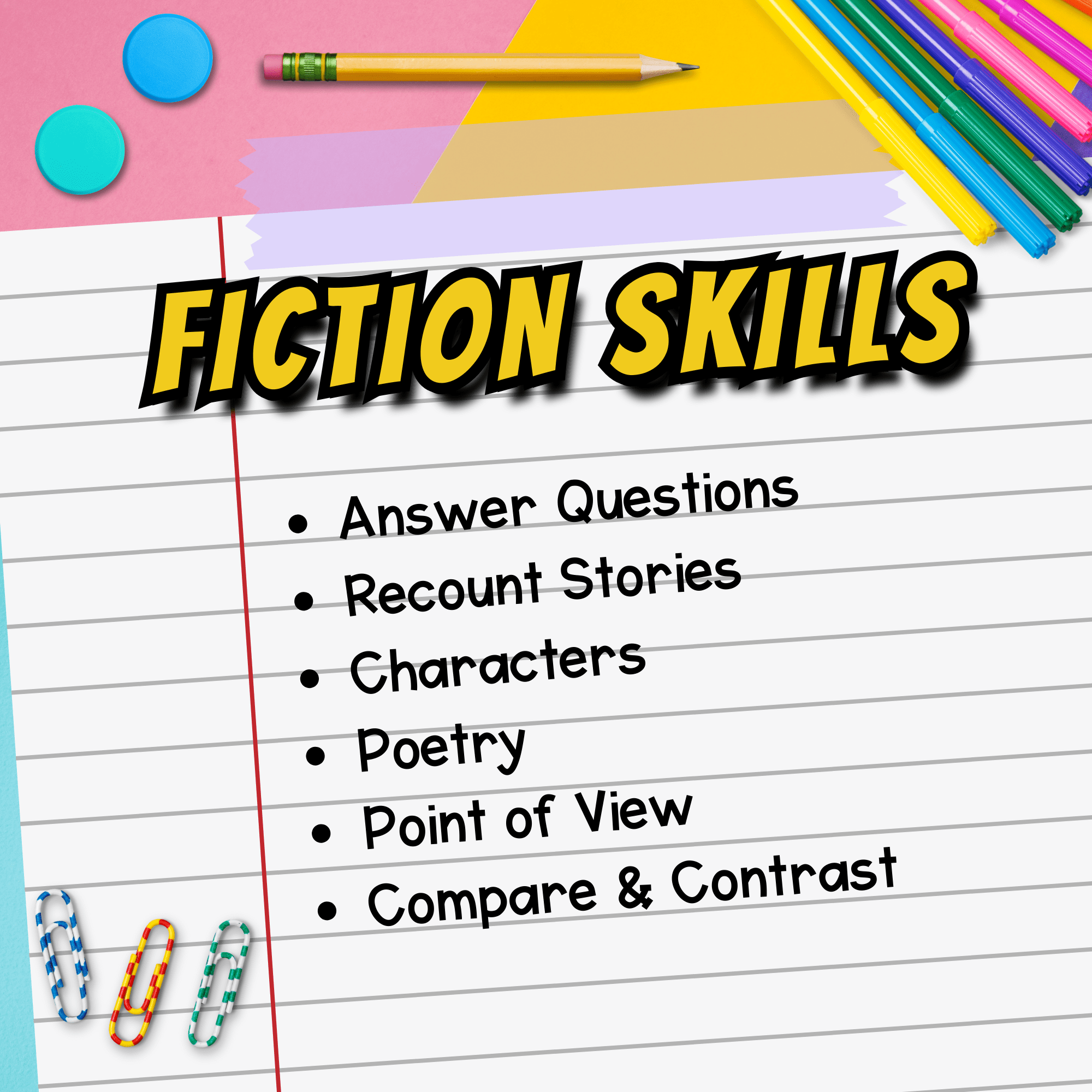 Jeopardy Style 3rd Grade Fiction Reading Comprehension Review ELA Quiz Game Show - Image 8
