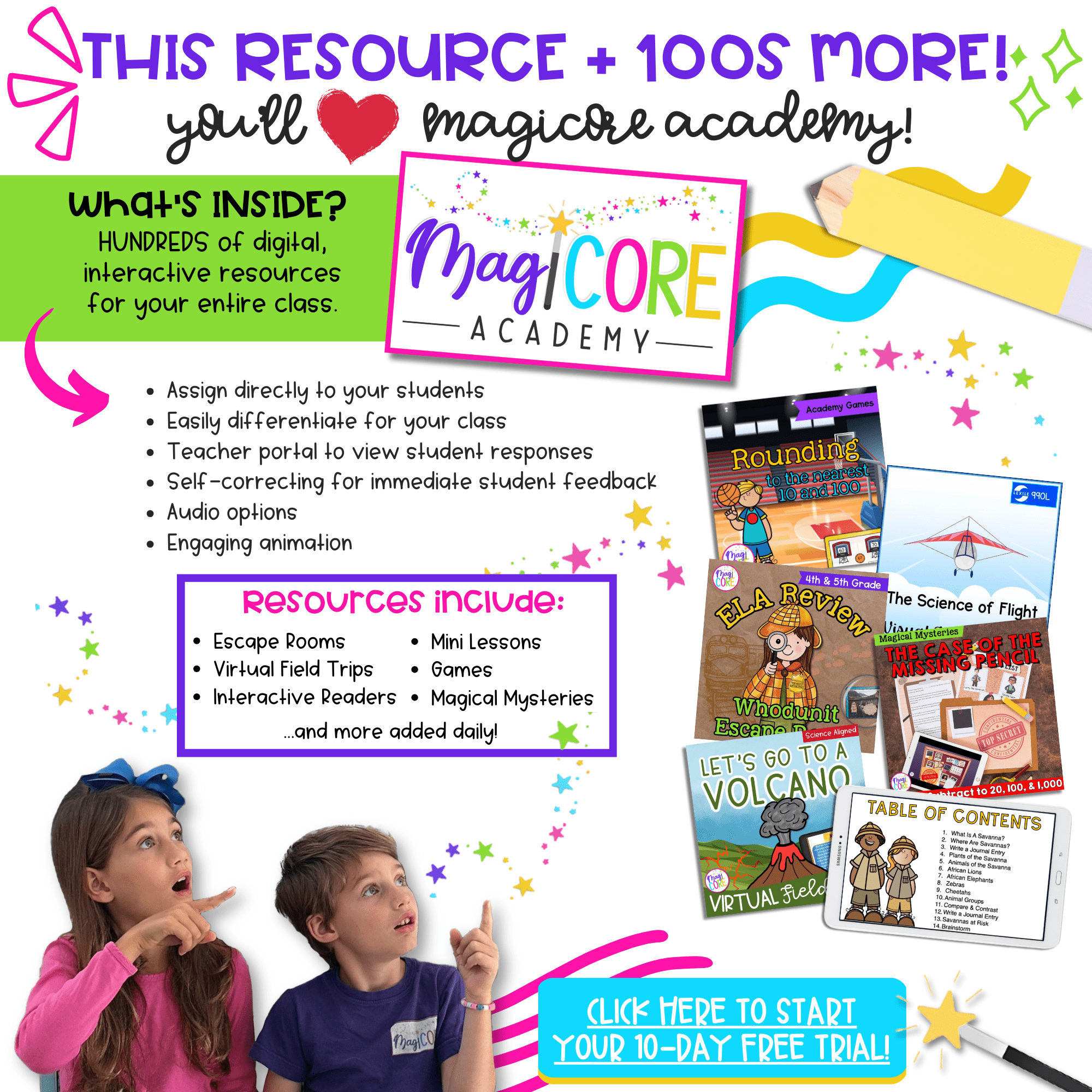 Jeopardy Style 3rd Grade Fiction Reading Comprehension Review ELA Quiz Game Show - Image 9