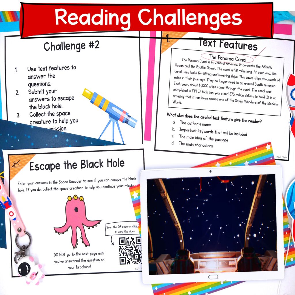 Reading escape room for Test Prep Review