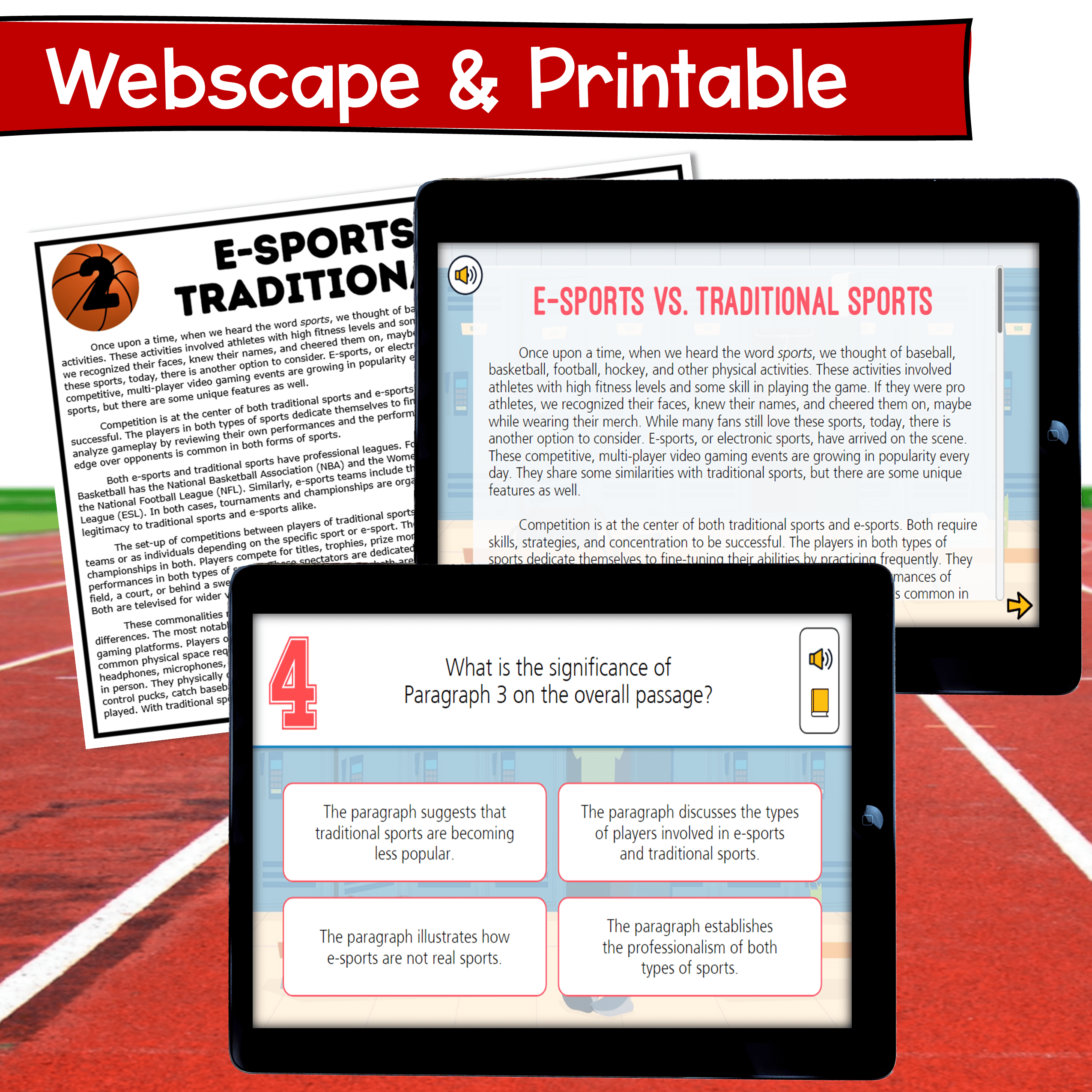 Analyze Text Structure Sports Reading Escape Room 6th 7th 8th Grade - Image 4