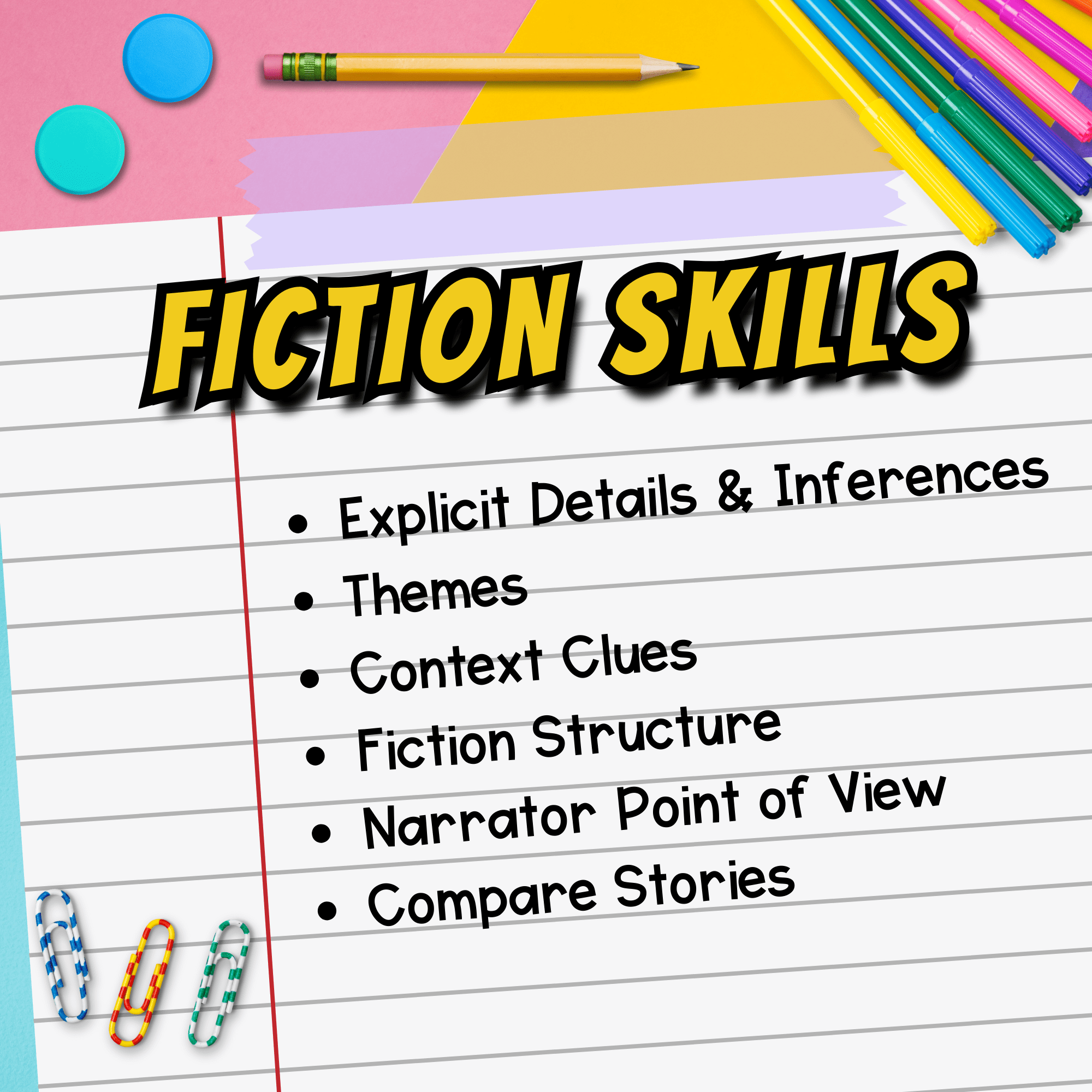 Jeopardy Style 5th Grade Fiction Reading Comprehension Review ELA Quiz Game Show - Image 8