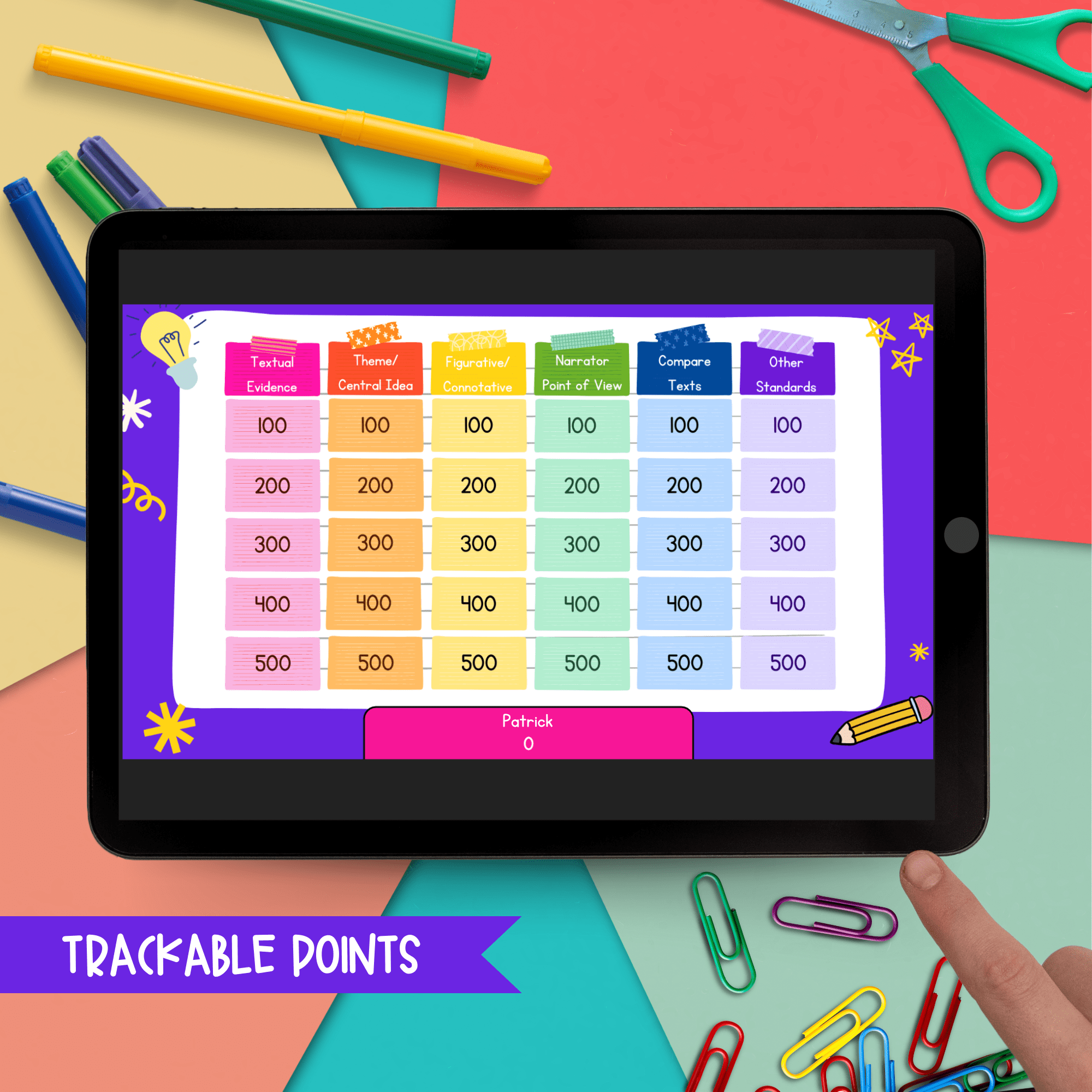 Jeopardy Style 6th Grade BUNDLE Reading Comprehension Review ELA Quiz Game Show - Image 6