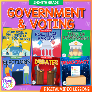 Government and Voting Digital Video Lesson Bundle